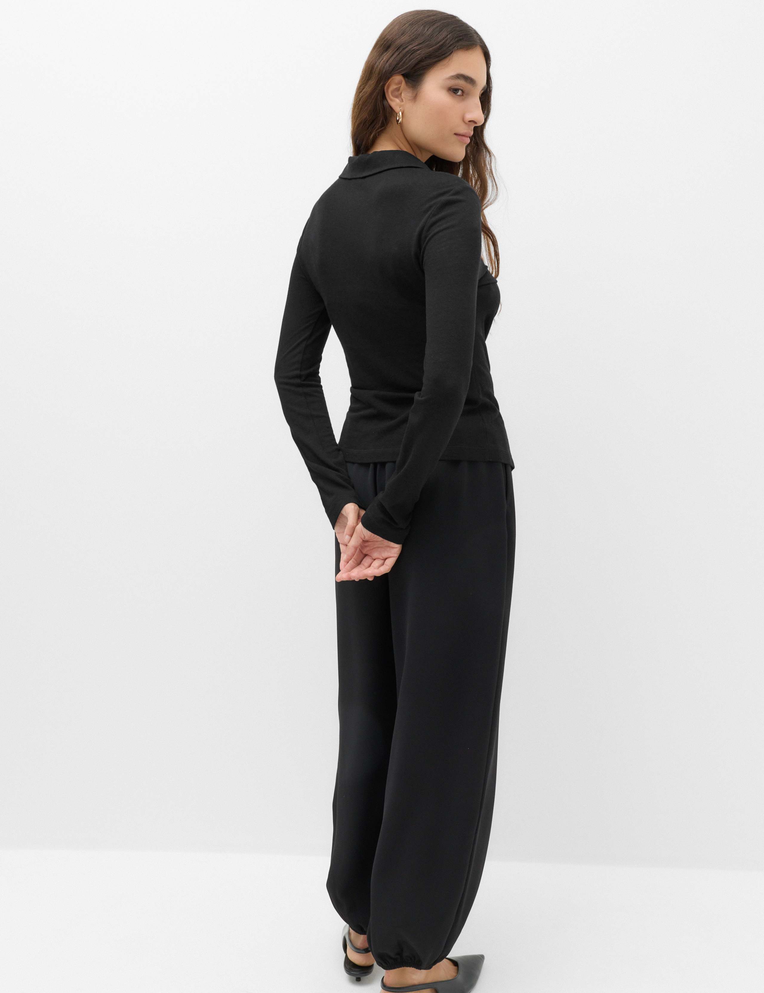 Ruched Front Buttoned Top 3 of 5