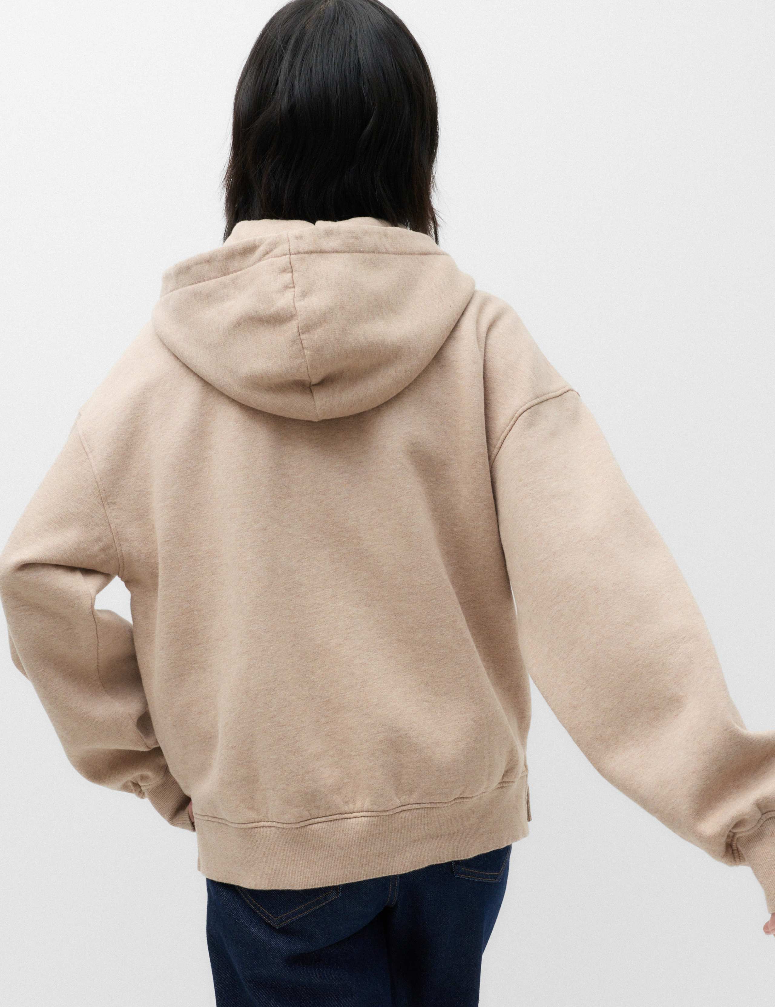 Pure Cotton Tie Neck Hoodie 4 of 6