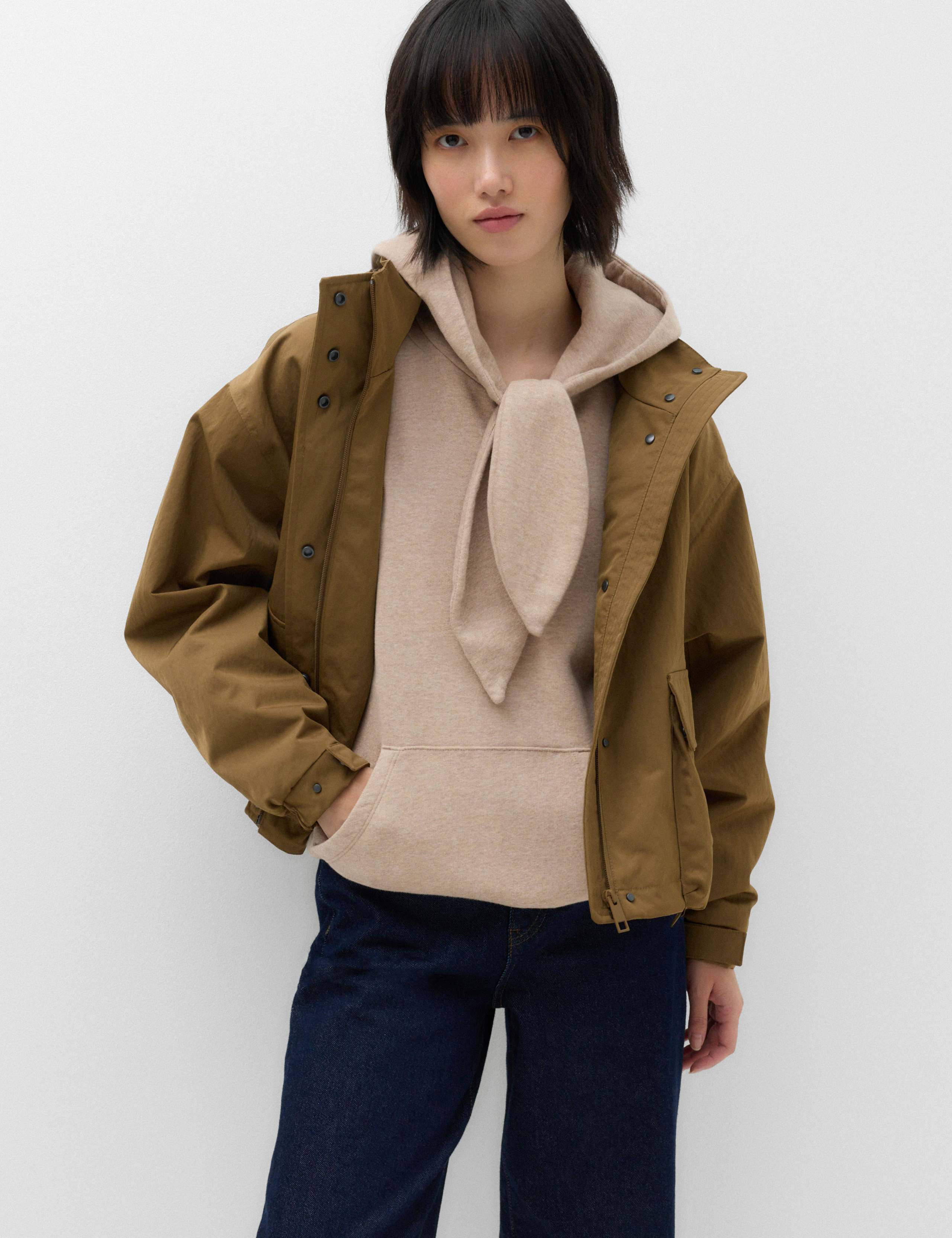 Pure Cotton Tie Neck Hoodie 6 of 6