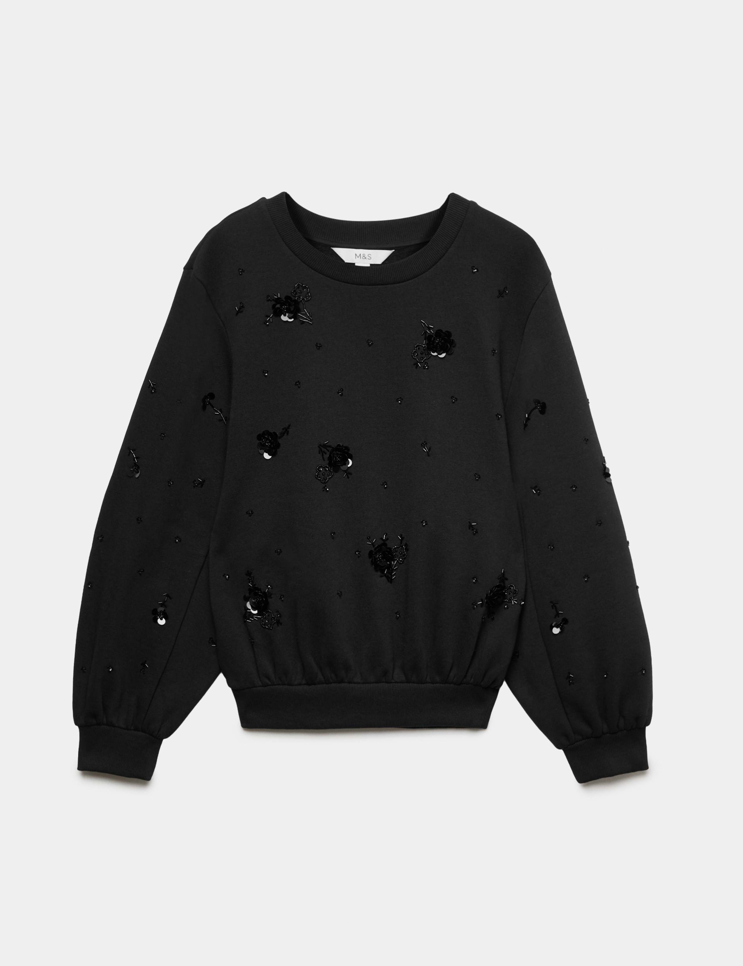 Cotton Rich Embellished Sweatshirt 2 of 7
