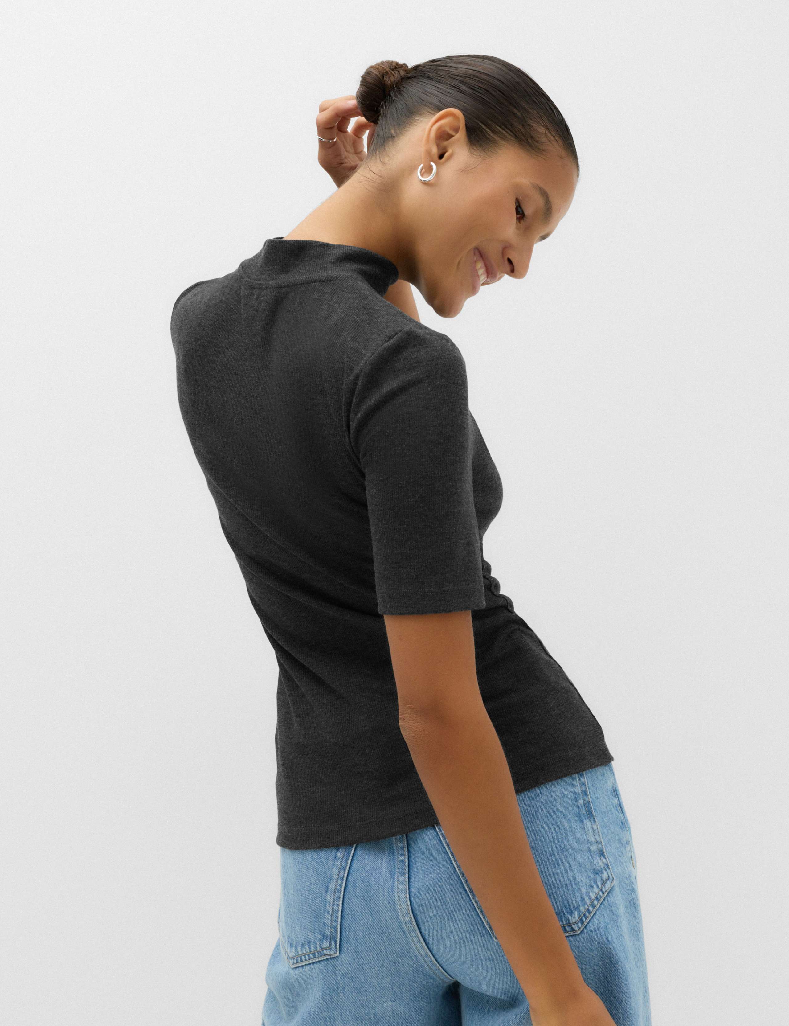 Cosy High Neck Half Sleeve T-Shirt 3 of 5