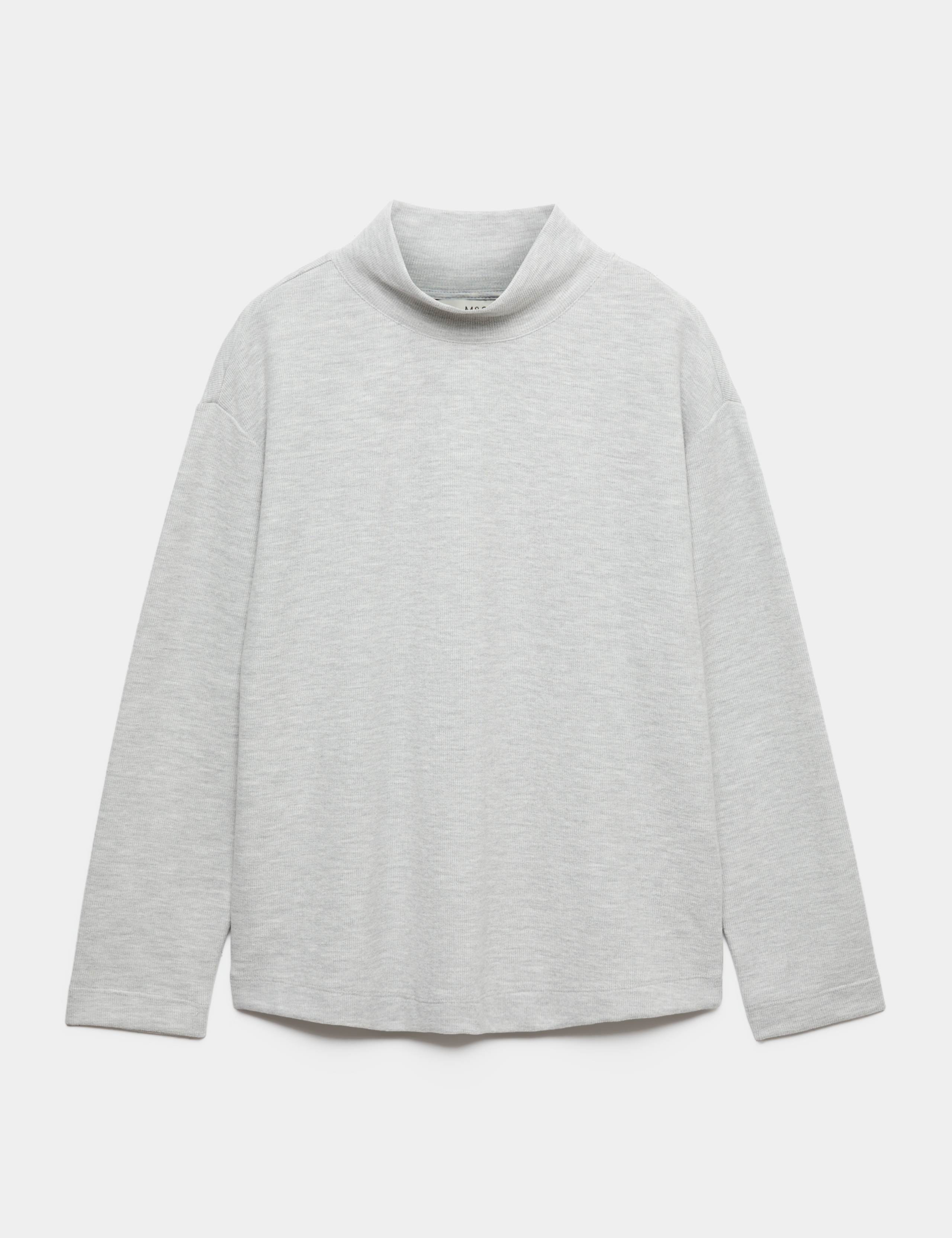 Cotton Rich Cosy Funnel Neck Top 2 of 7