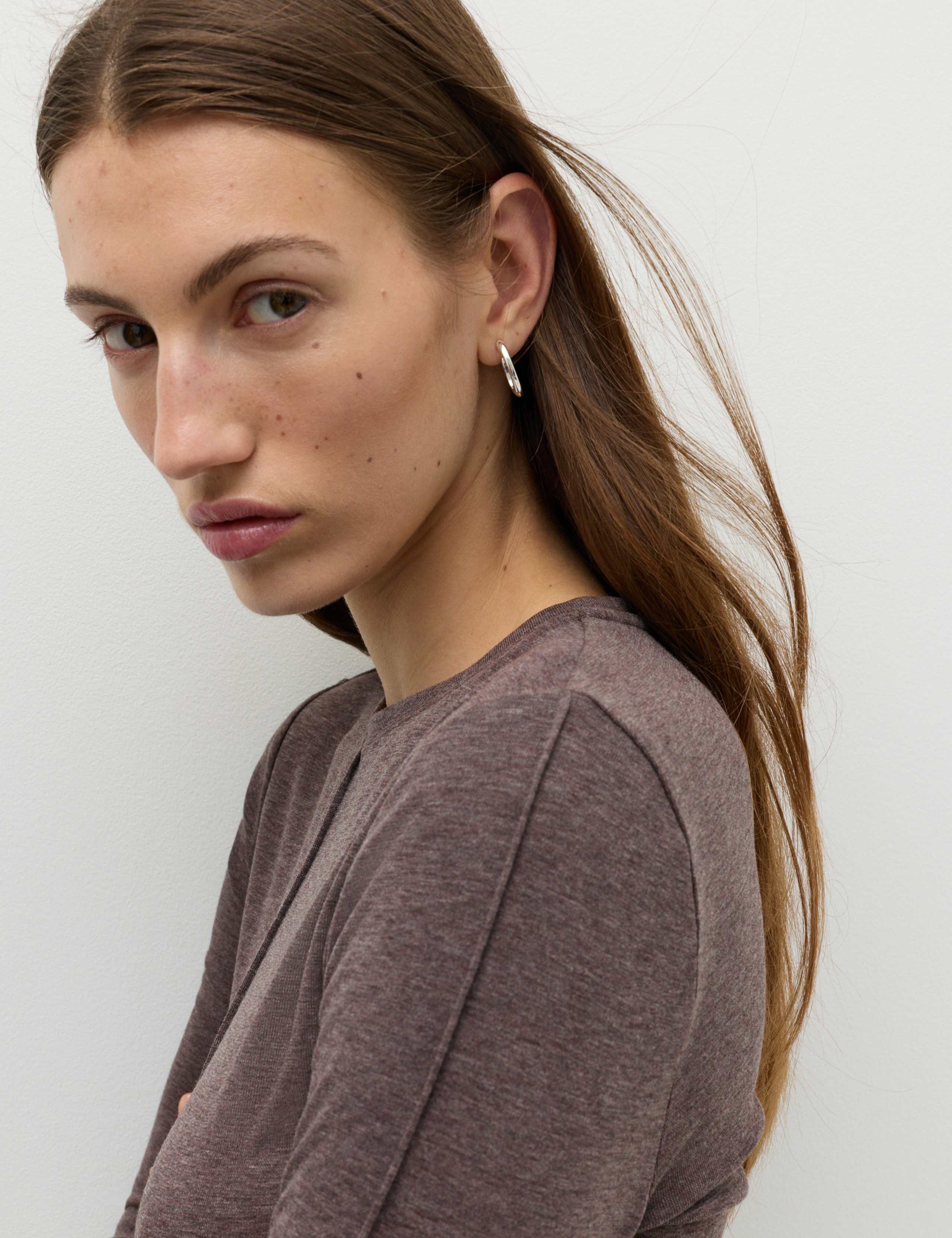 Marl Long Sleeve Top with Wool 5 of 6