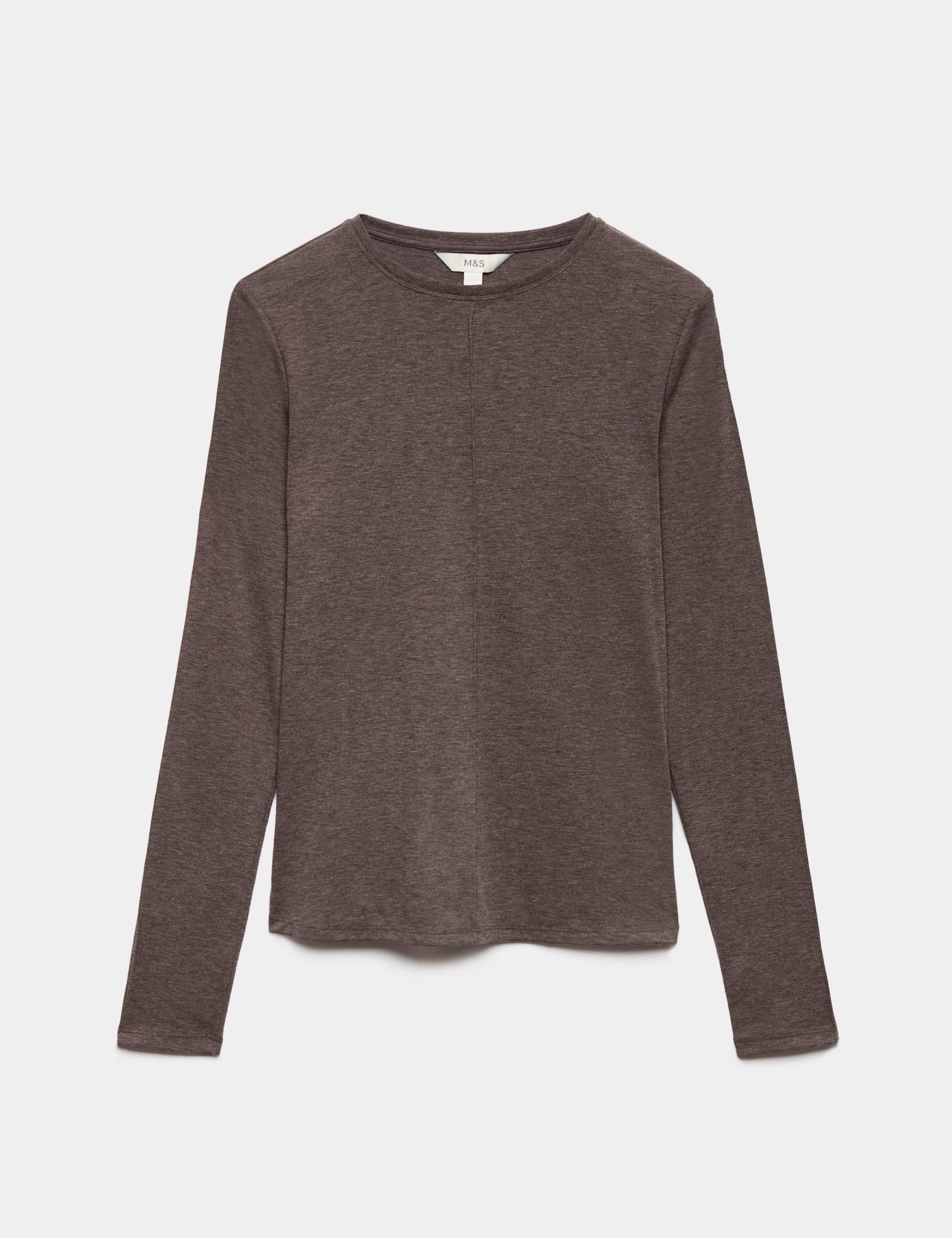 Marl Long Sleeve Top with Wool 2 of 6