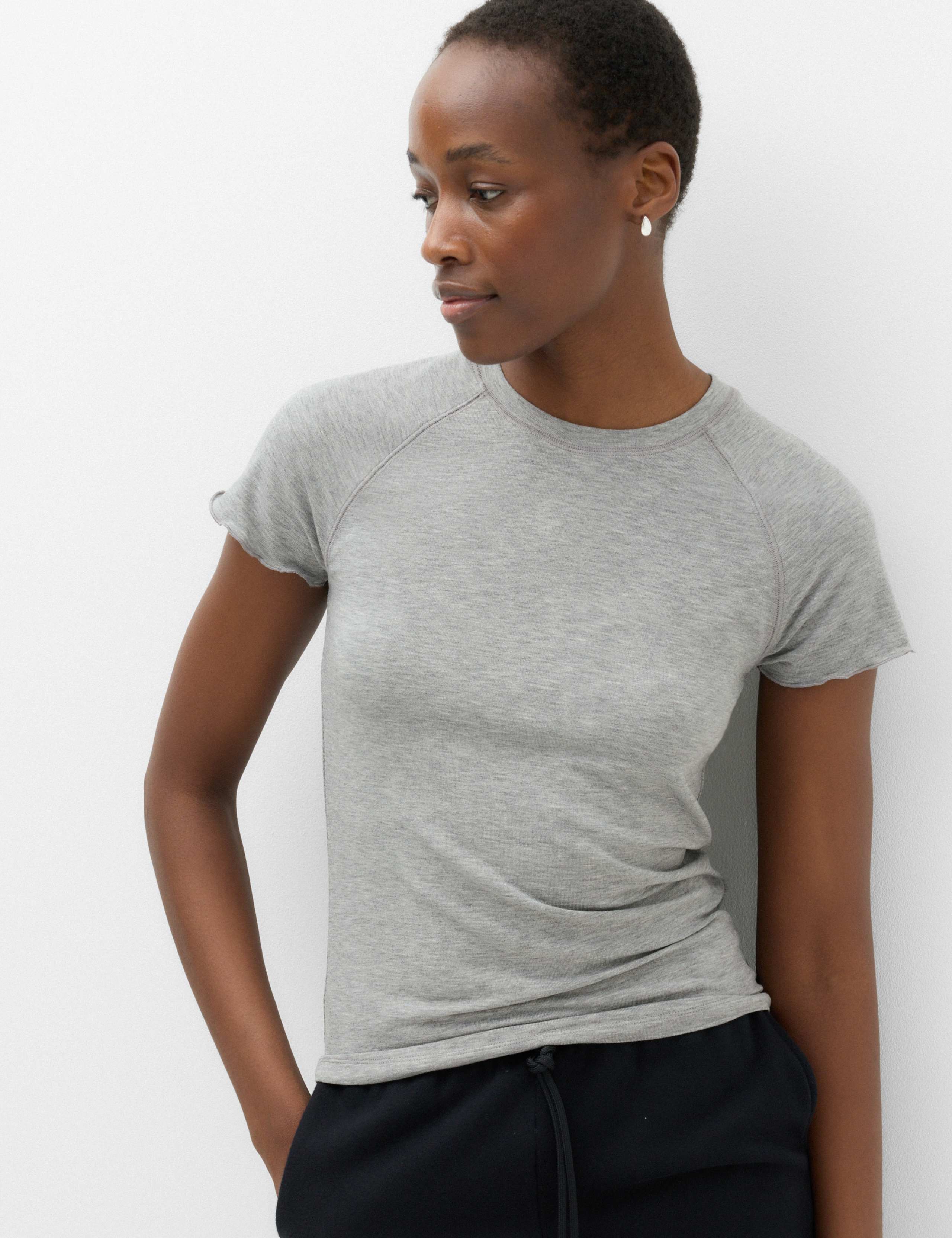 Short Sleeve Lettuce Edge T-Shirt 1 of 5