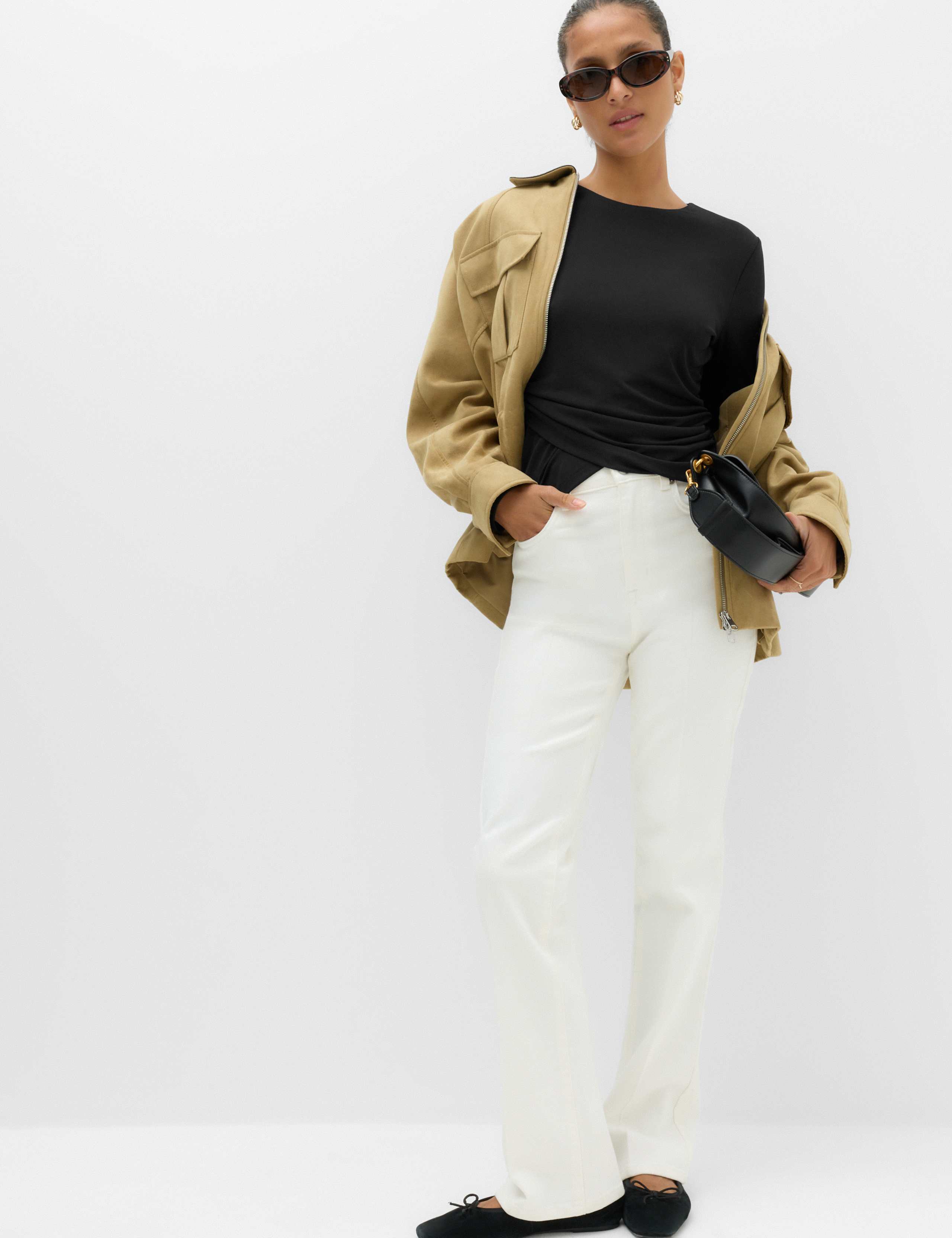 Long Sleeve Wrap Hem Top 3 of 6