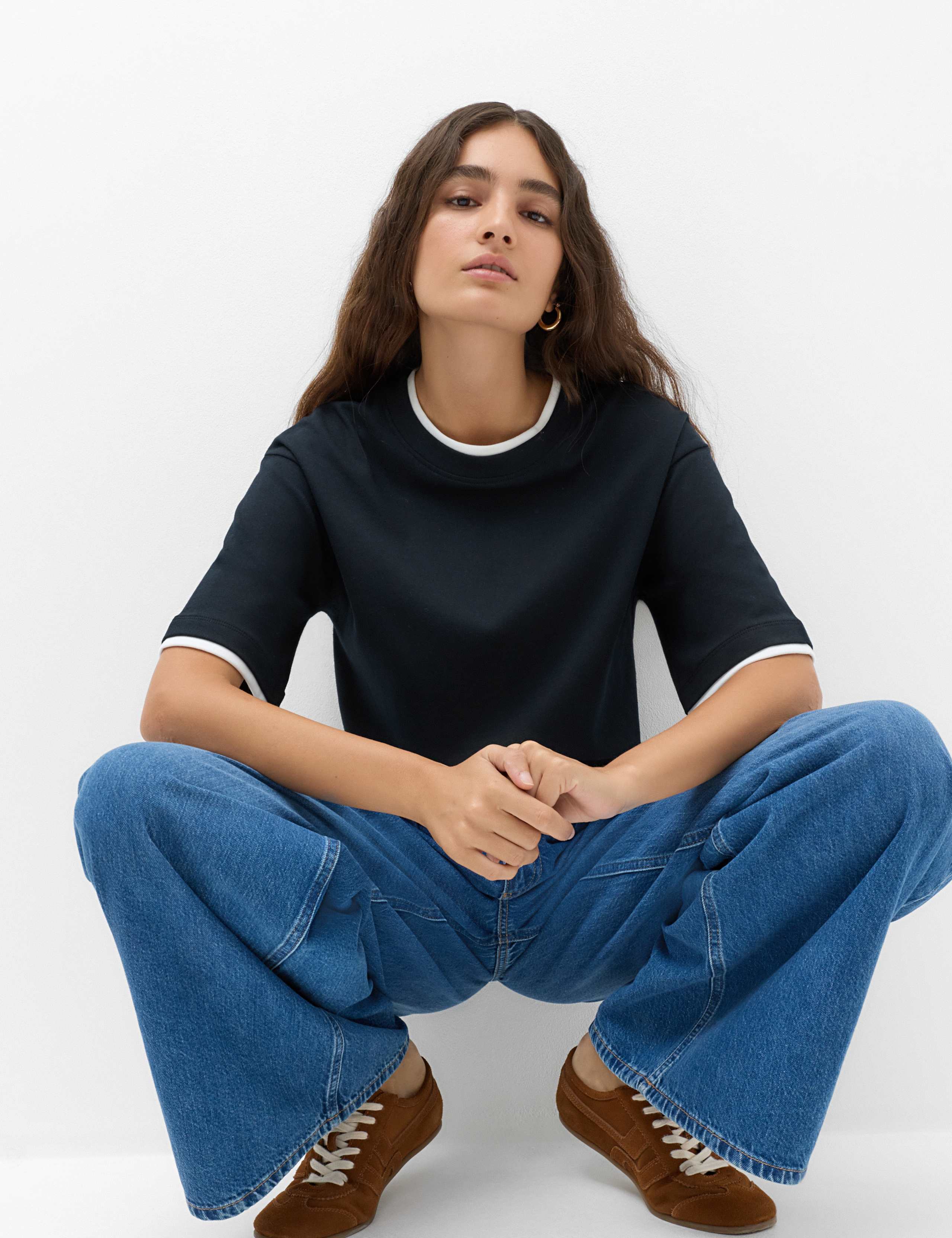 Pure Cotton Double Layer Boxy T-Shirt 7 of 7
