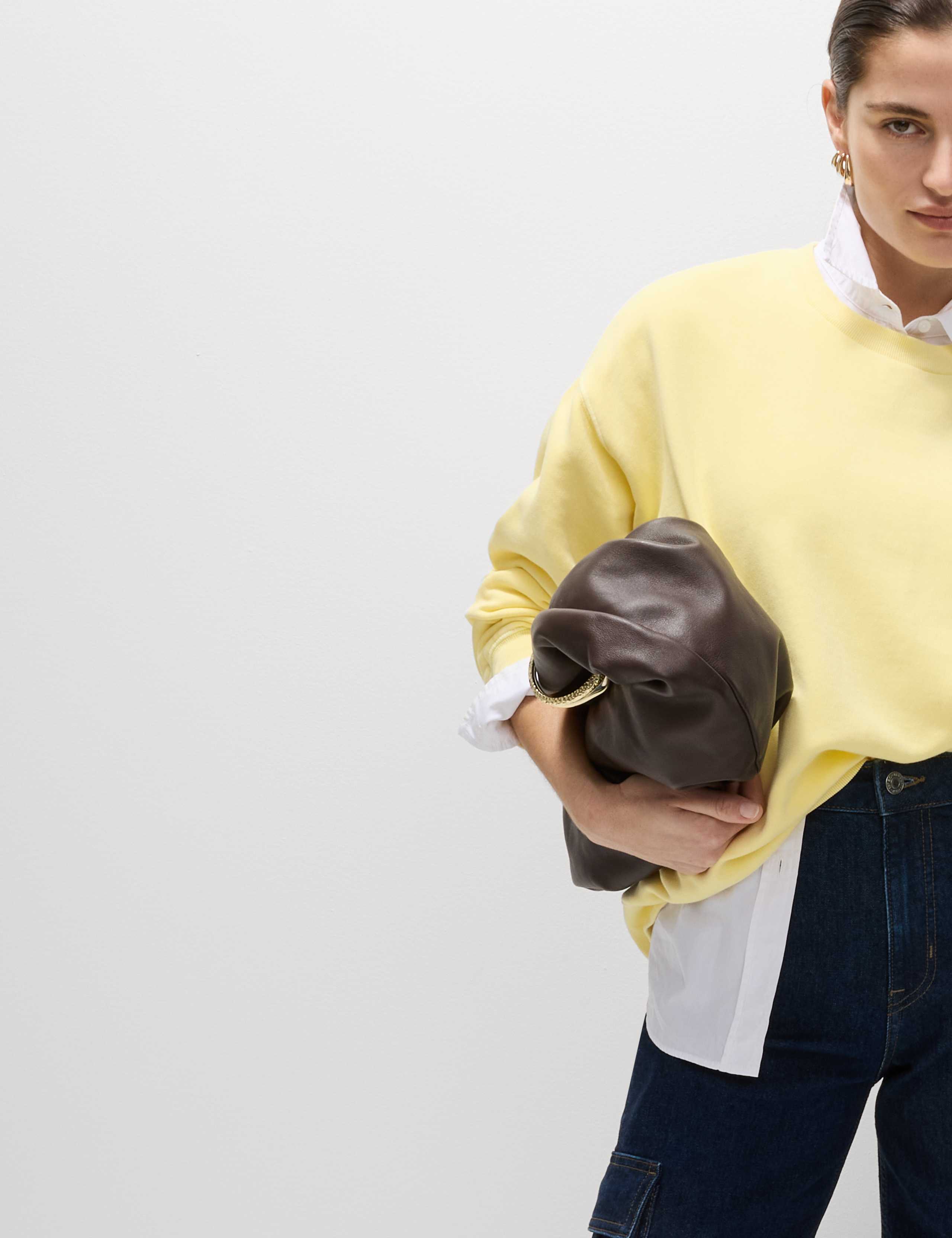 Pure Cotton Crew Neck Relaxed Sweatshirt 5 of 5