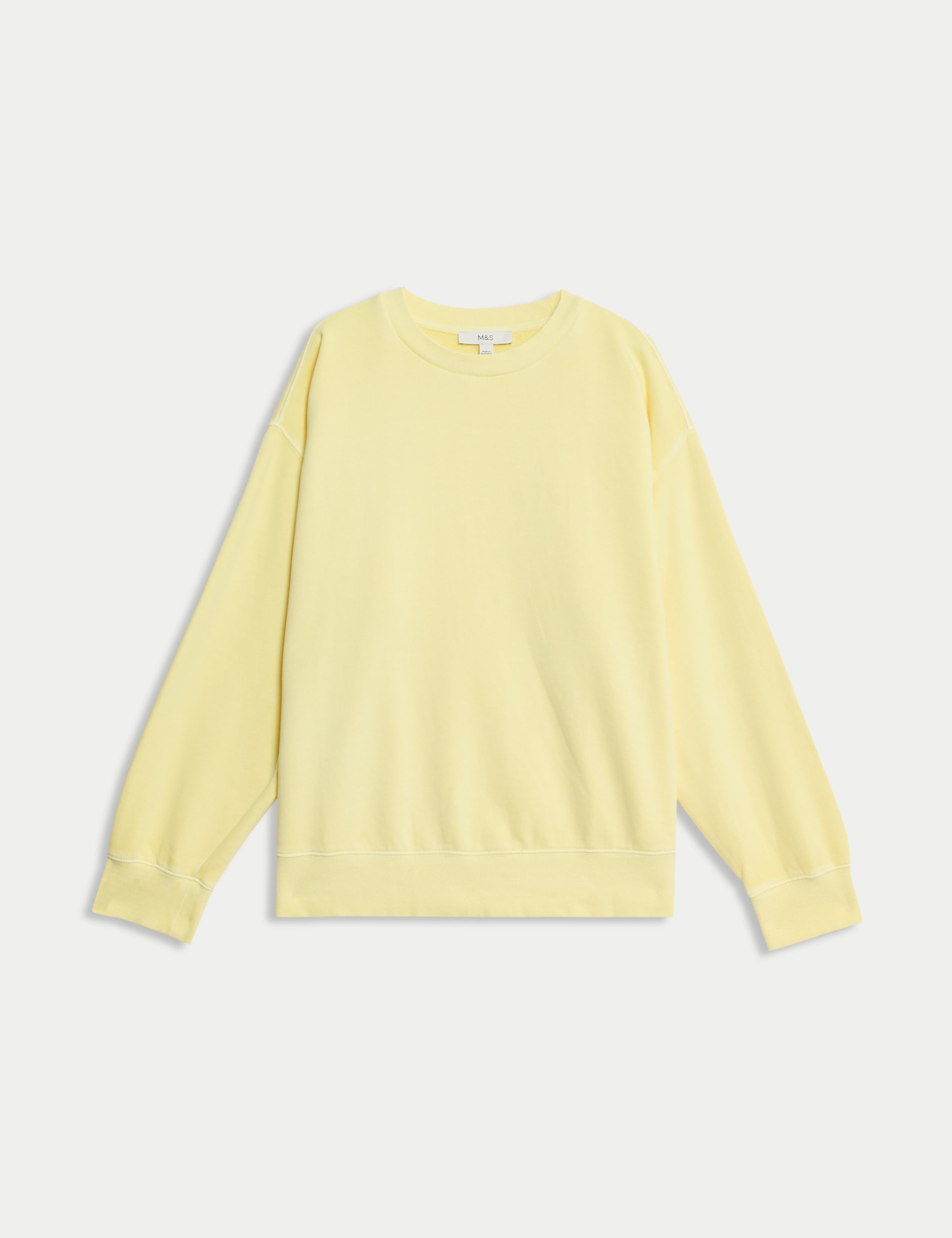 Pure Cotton Crew Neck Relaxed Sweatshirt 2 of 5
