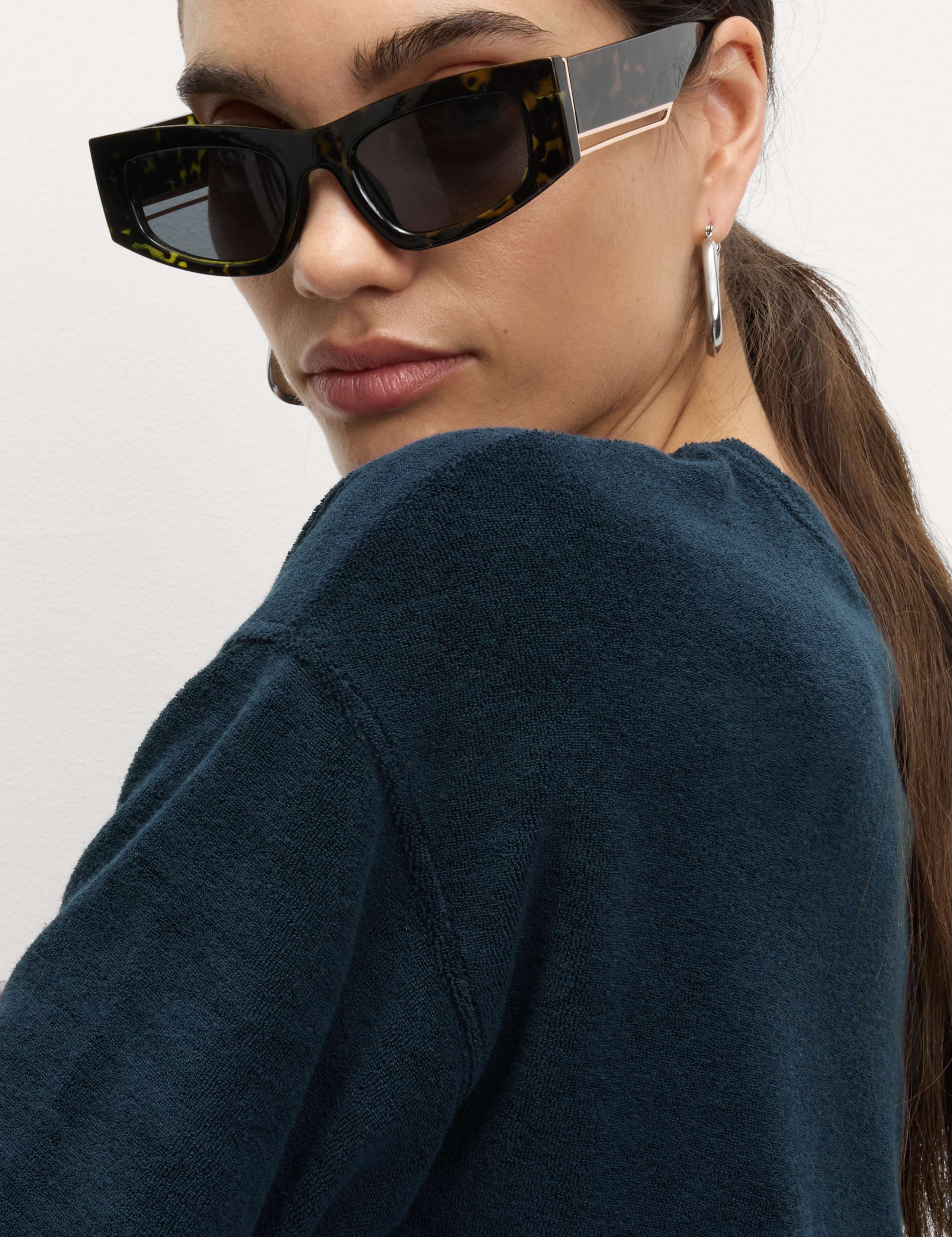 Cotton Rich Towelling Cropped Top 4 of 5
