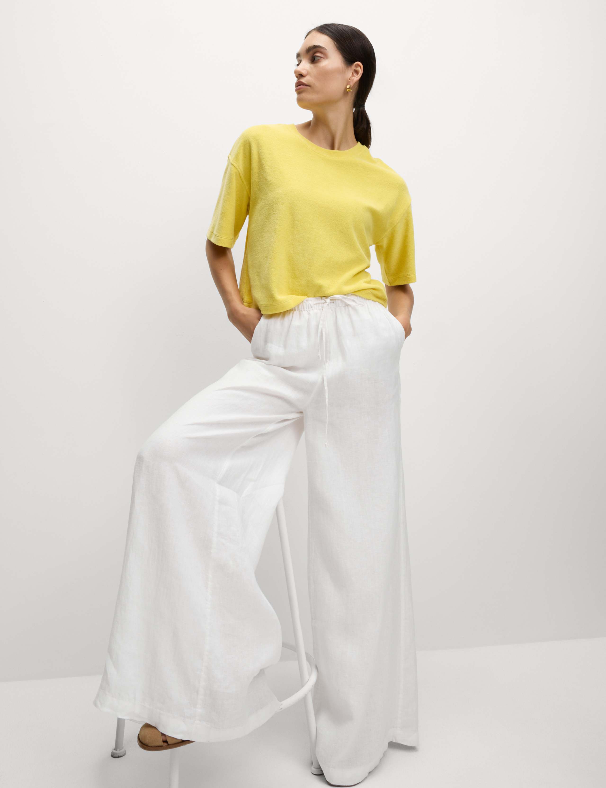 Cotton Rich Towelling Cropped Top 3 of 6