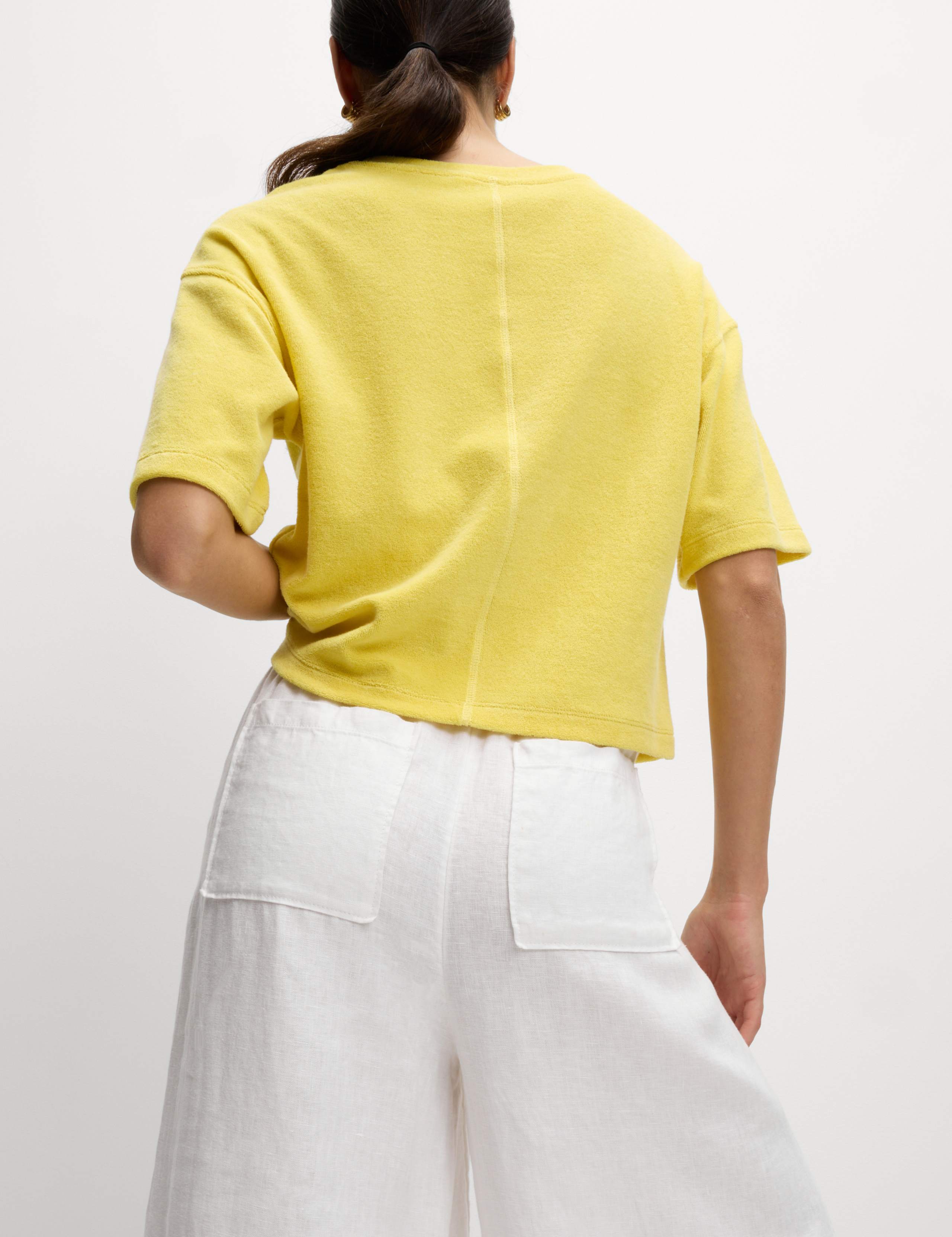 Cotton Rich Towelling Cropped Top 5 of 6