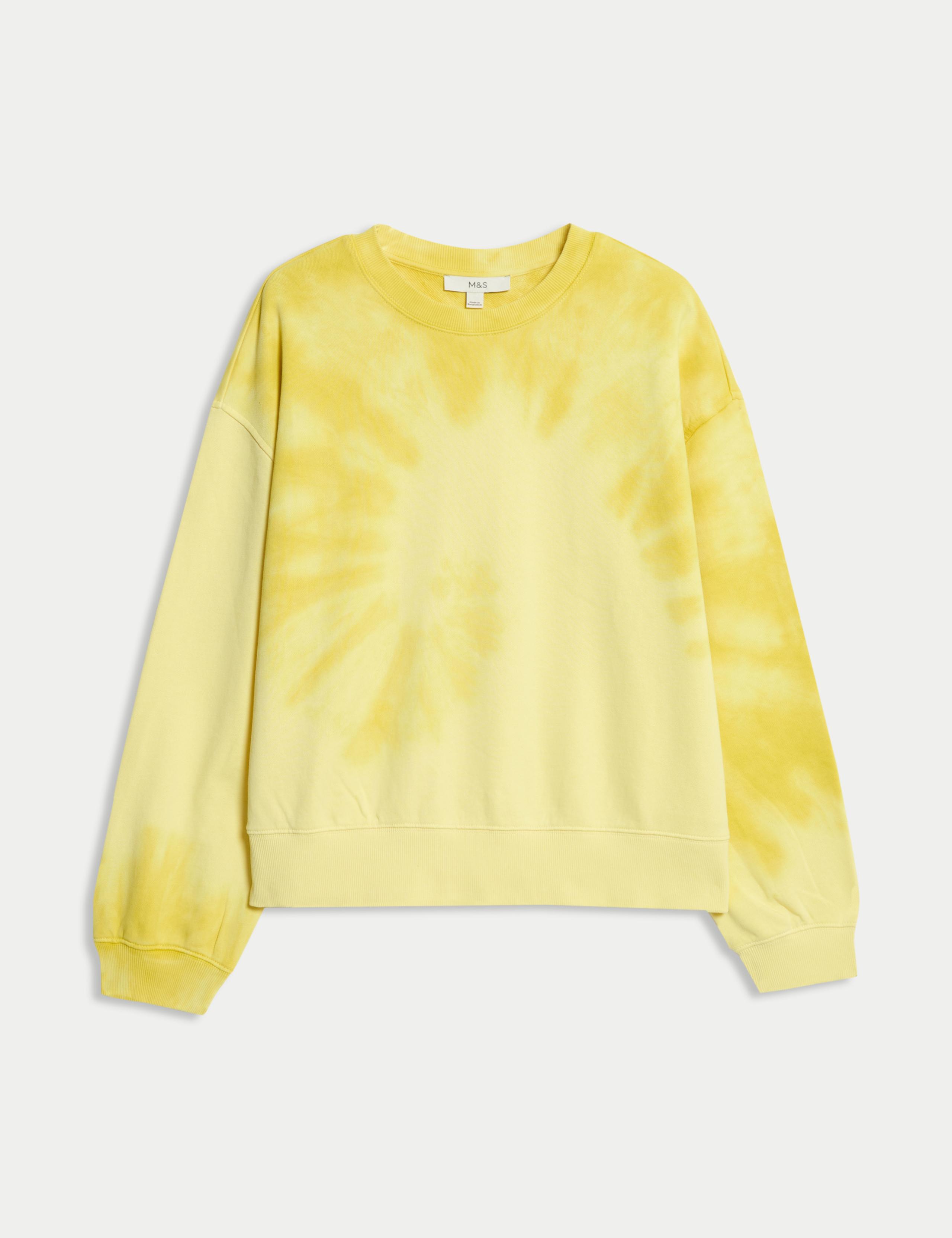 Pure Cotton Ombre Cropped Sweatshirt 2 of 5