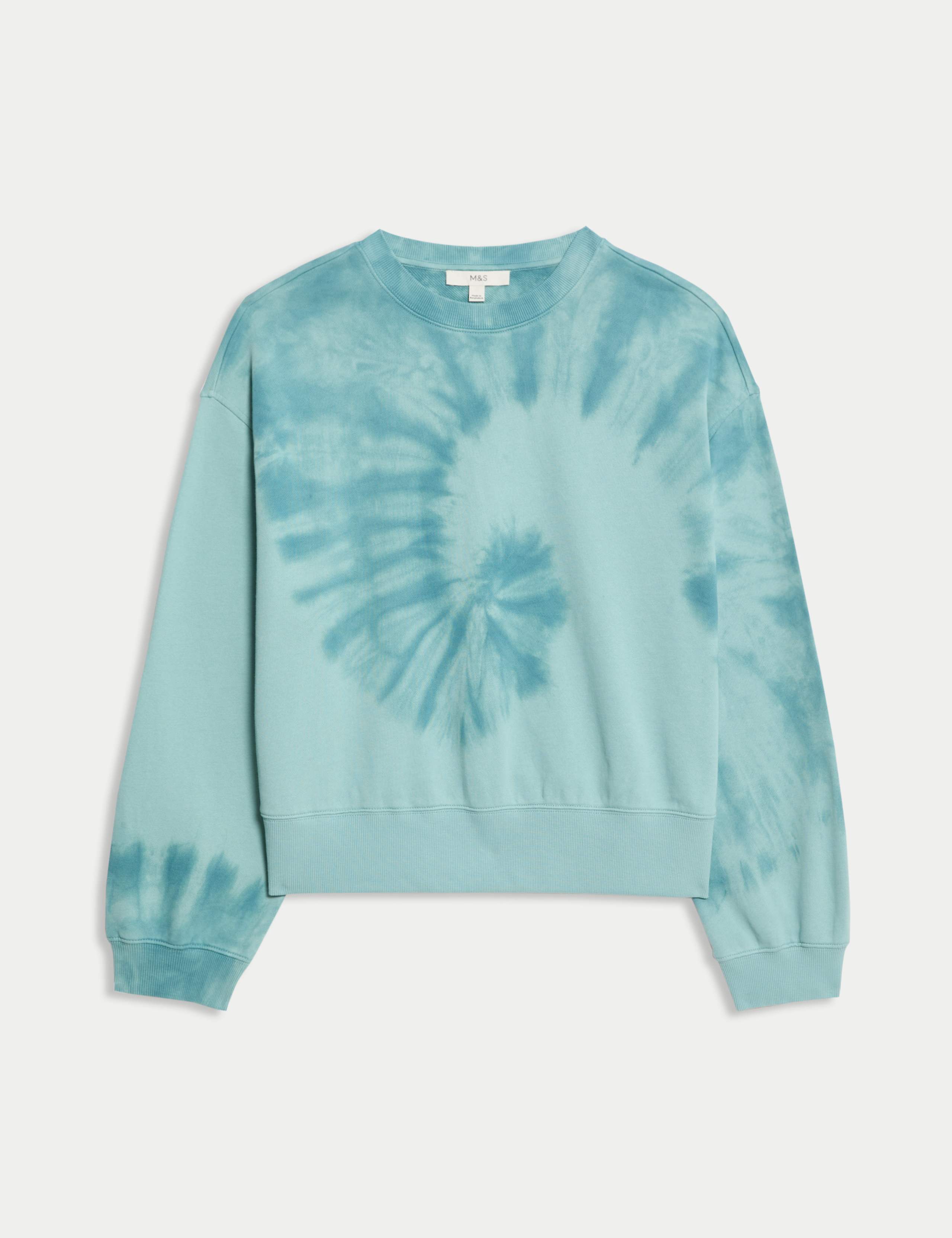 Pure Cotton Ombre Cropped Sweat-shirt 2 of 5