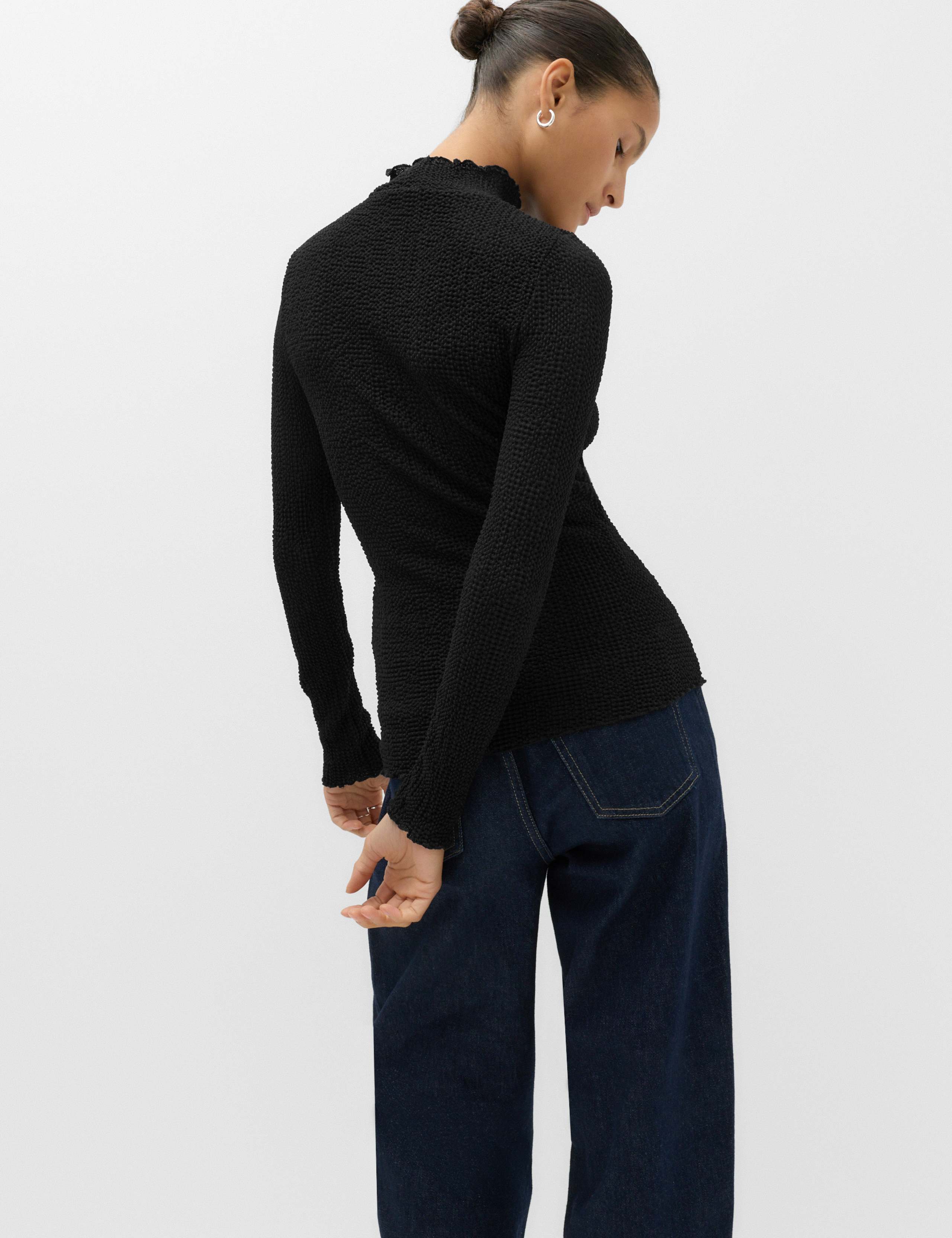 Textured High Neck Top 3 of 6