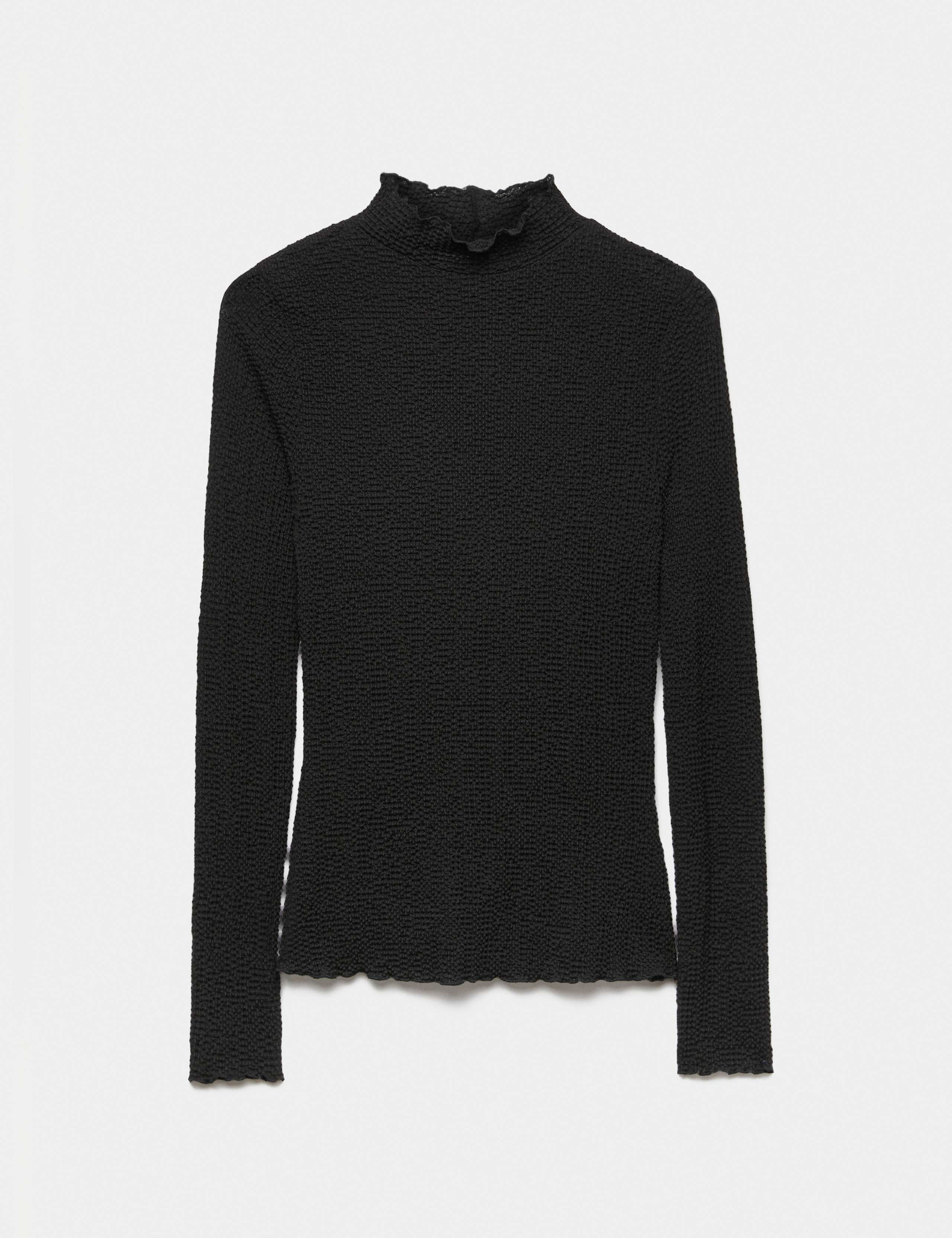 Textured High Neck Top 1 of 1