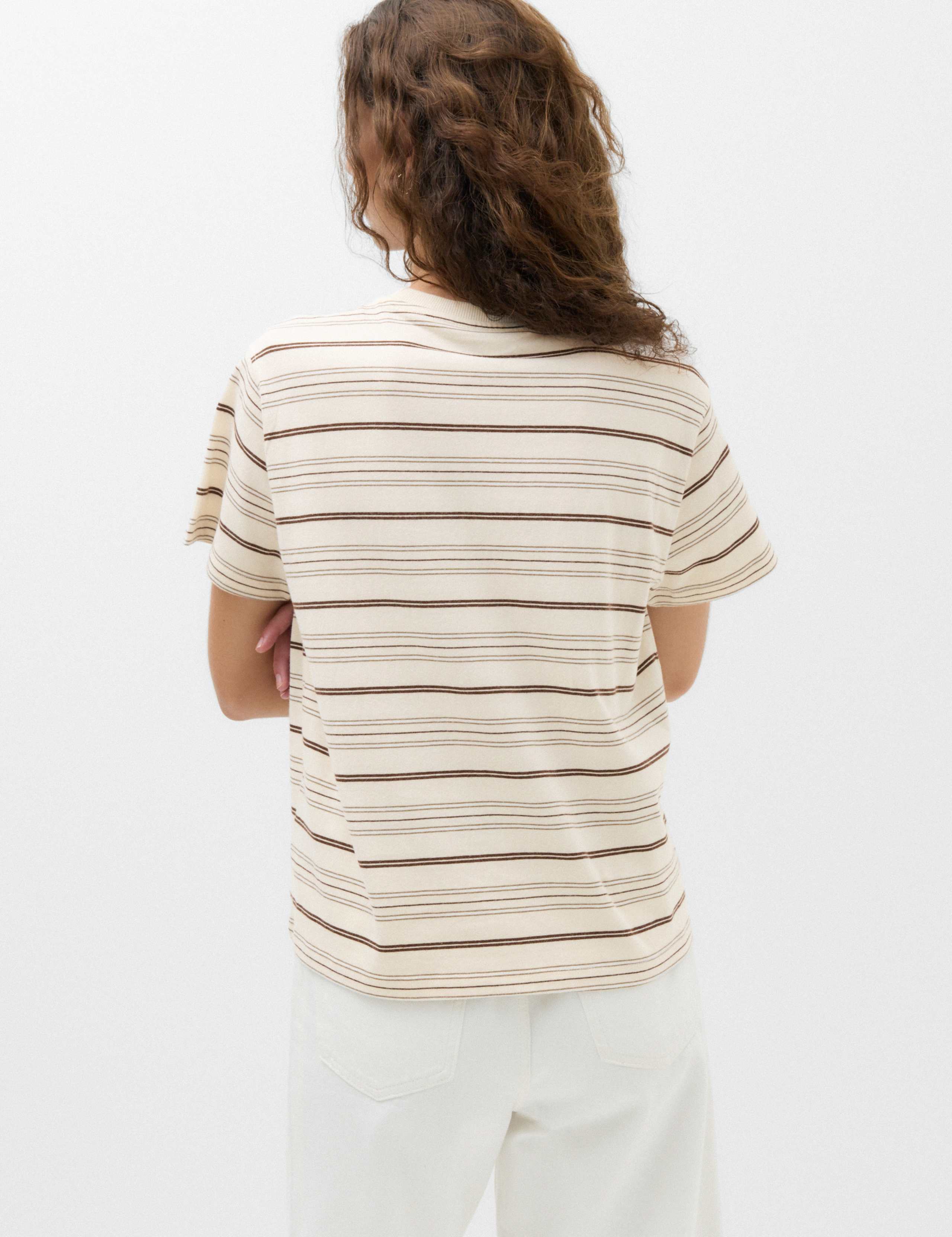 Pure Cotton Striped T-Shirt 3 of 5
