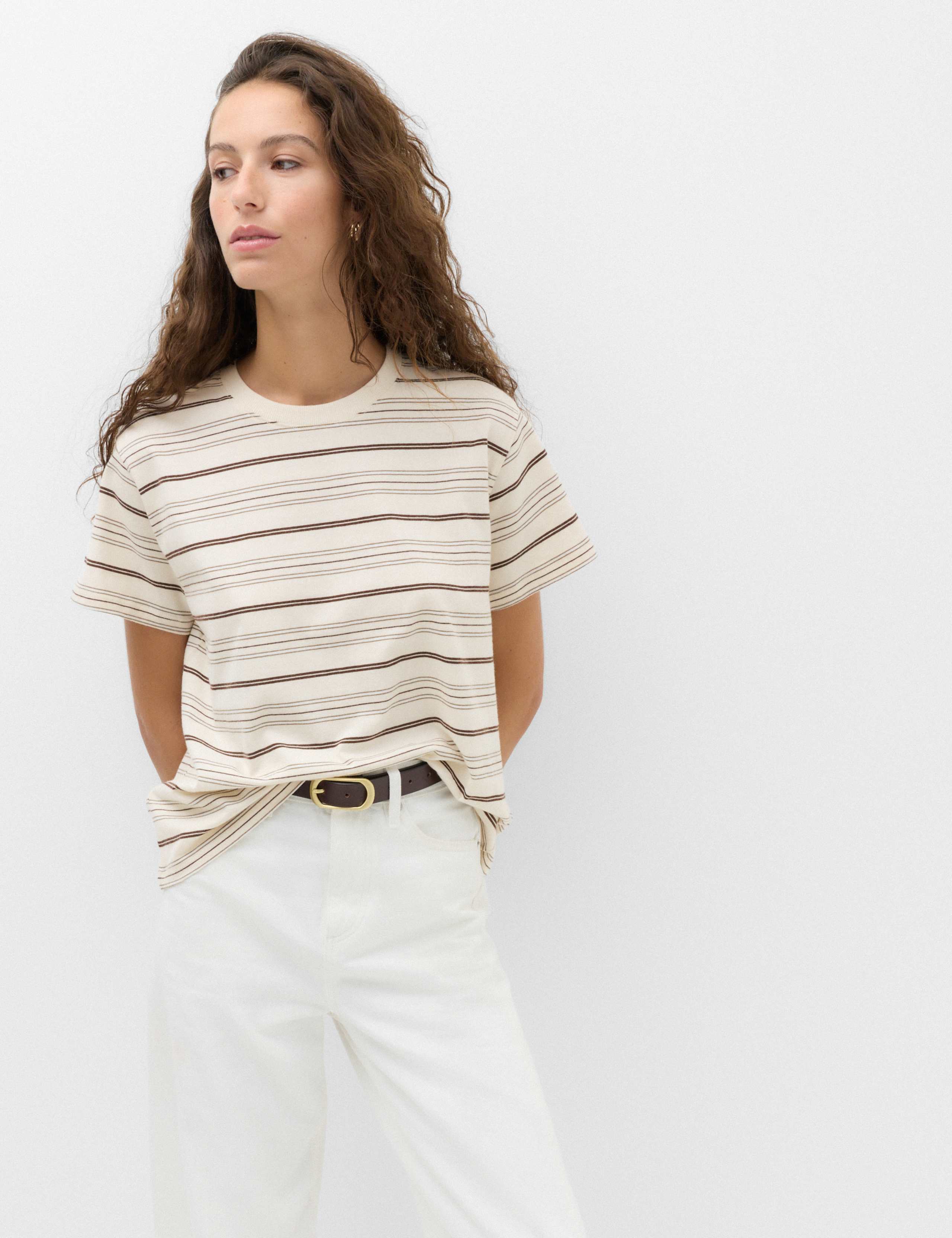 Pure Cotton Striped T-Shirt 5 of 5