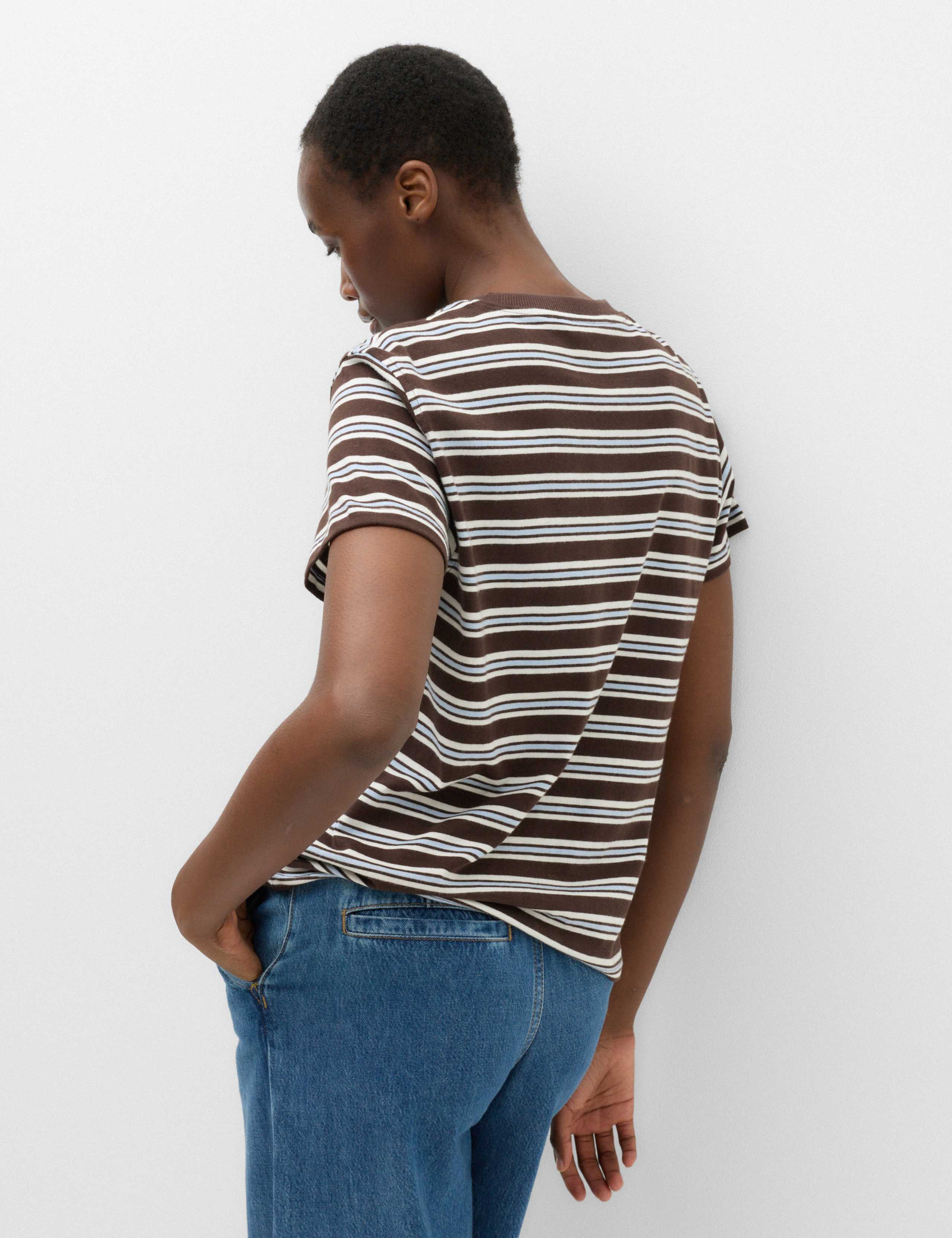 Pure Cotton Striped T-Shirt 4 of 5