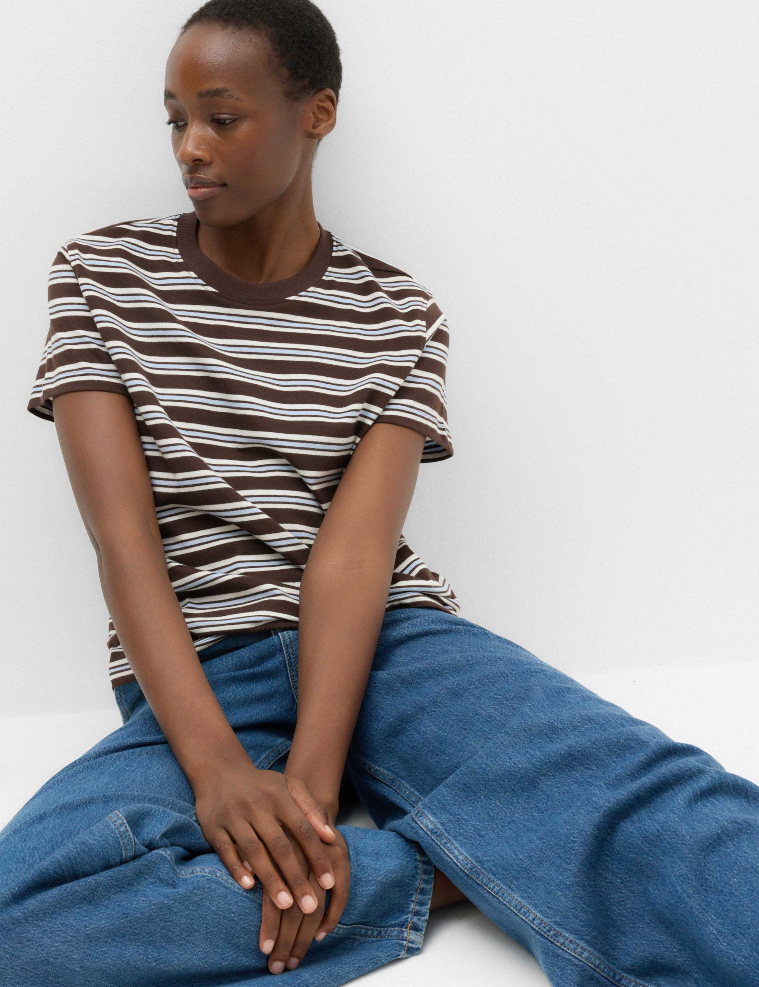 Pure Cotton Striped T-Shirt 5 of 5