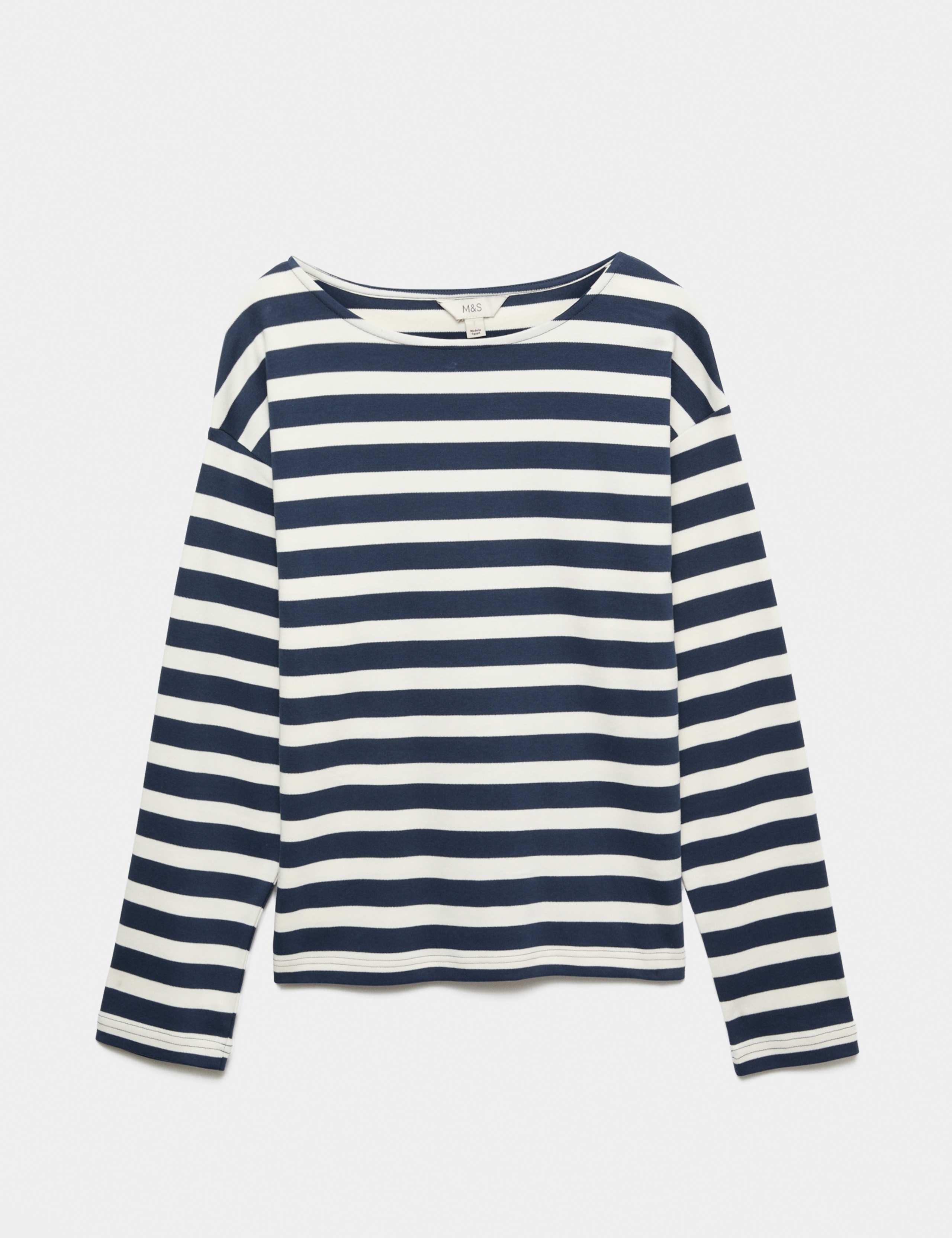 Pure Cotton Striped Crew Neck T-Shirt 2 of 6