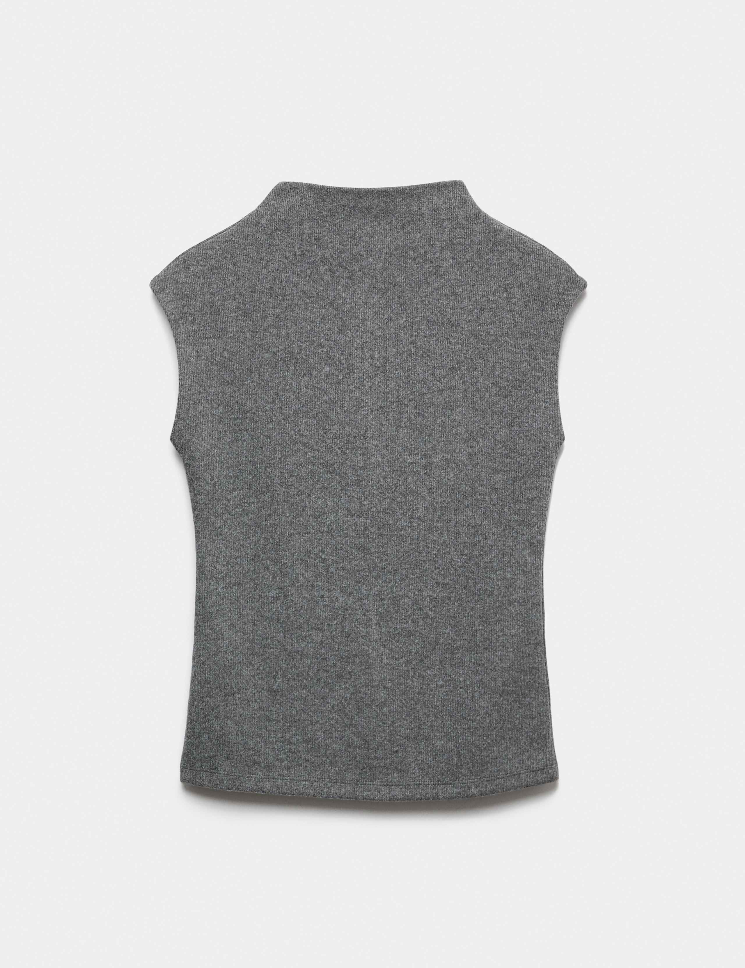 Textured Funnel Neck Cosy Vest 2 of 6