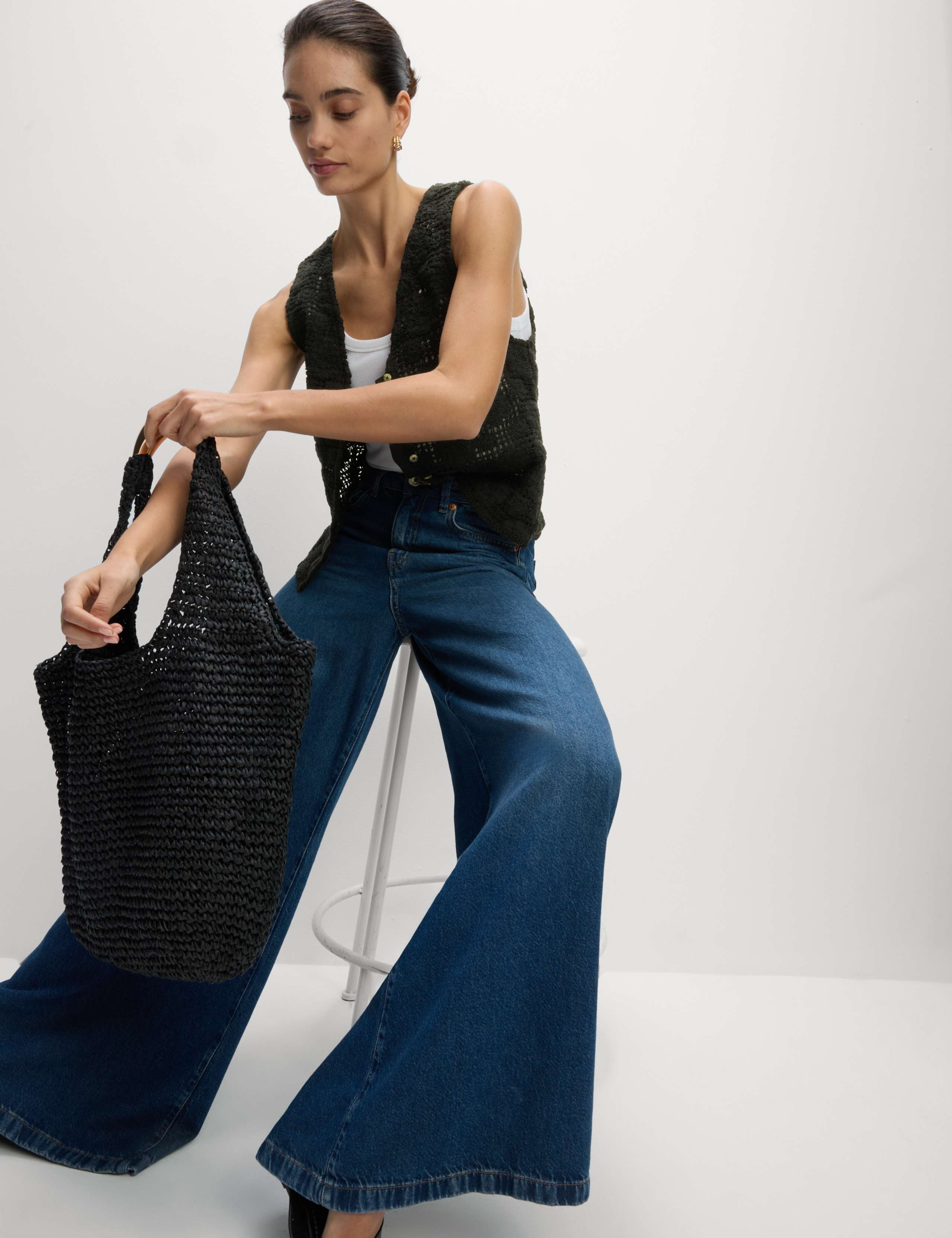 Pure Cotton Textured Vest 6 of 7
