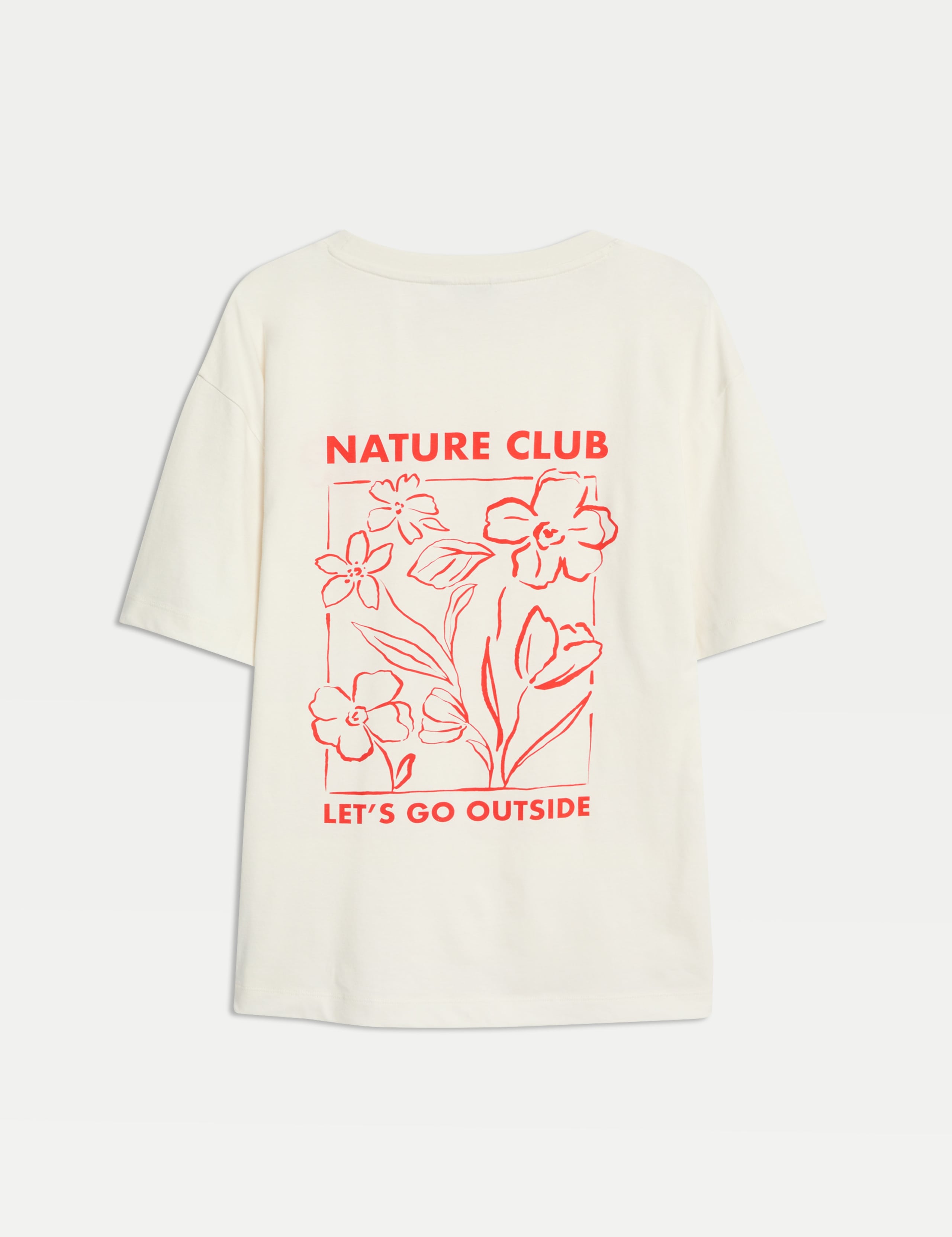 Pure Cotton Graphic Oversized T-Shirt 6 of 6