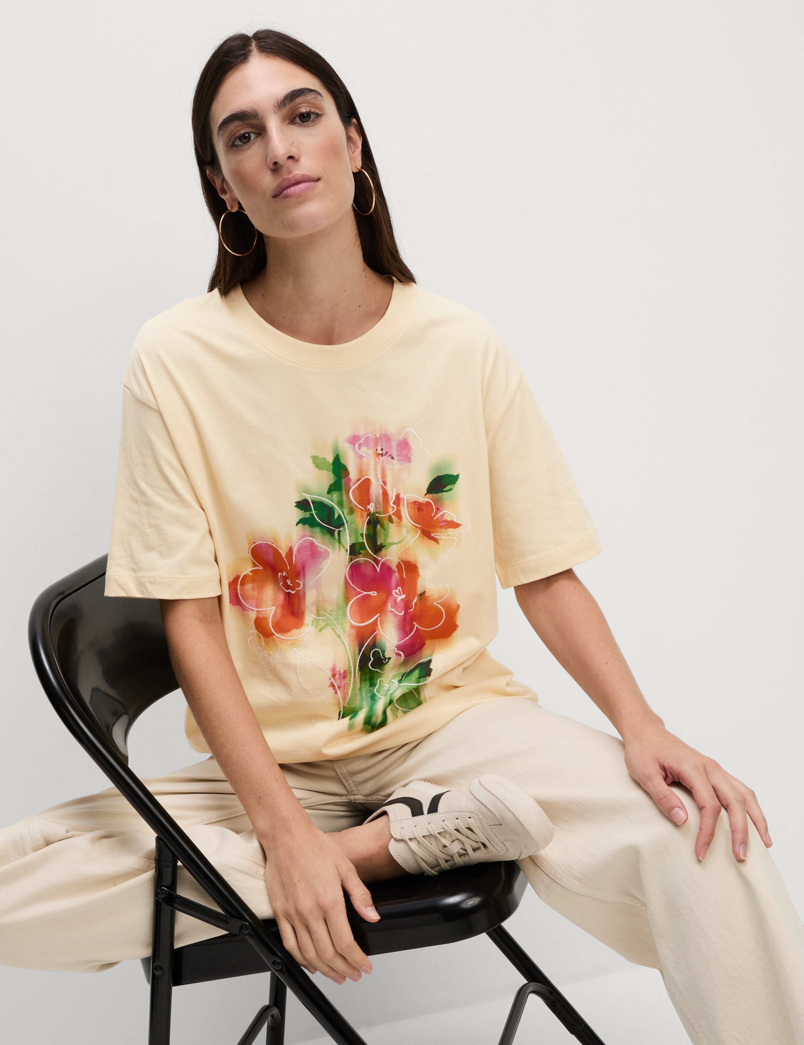 Pure Cotton Graphic Oversized T-Shirt 3 of 4