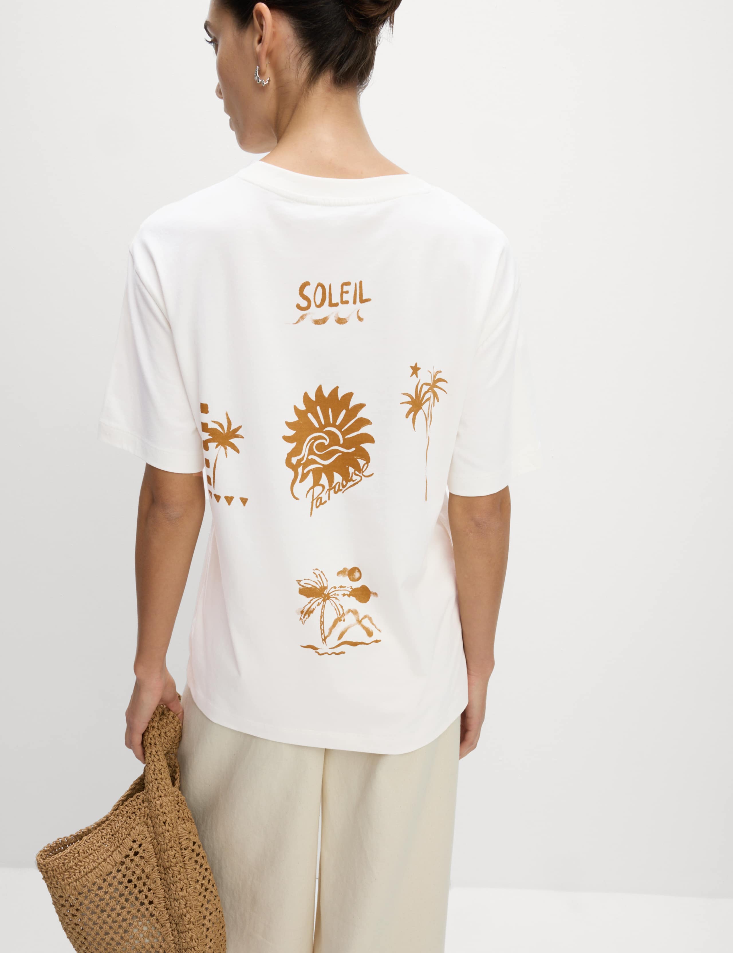Pure Cotton Graphic Oversized T-Shirt 4 of 6