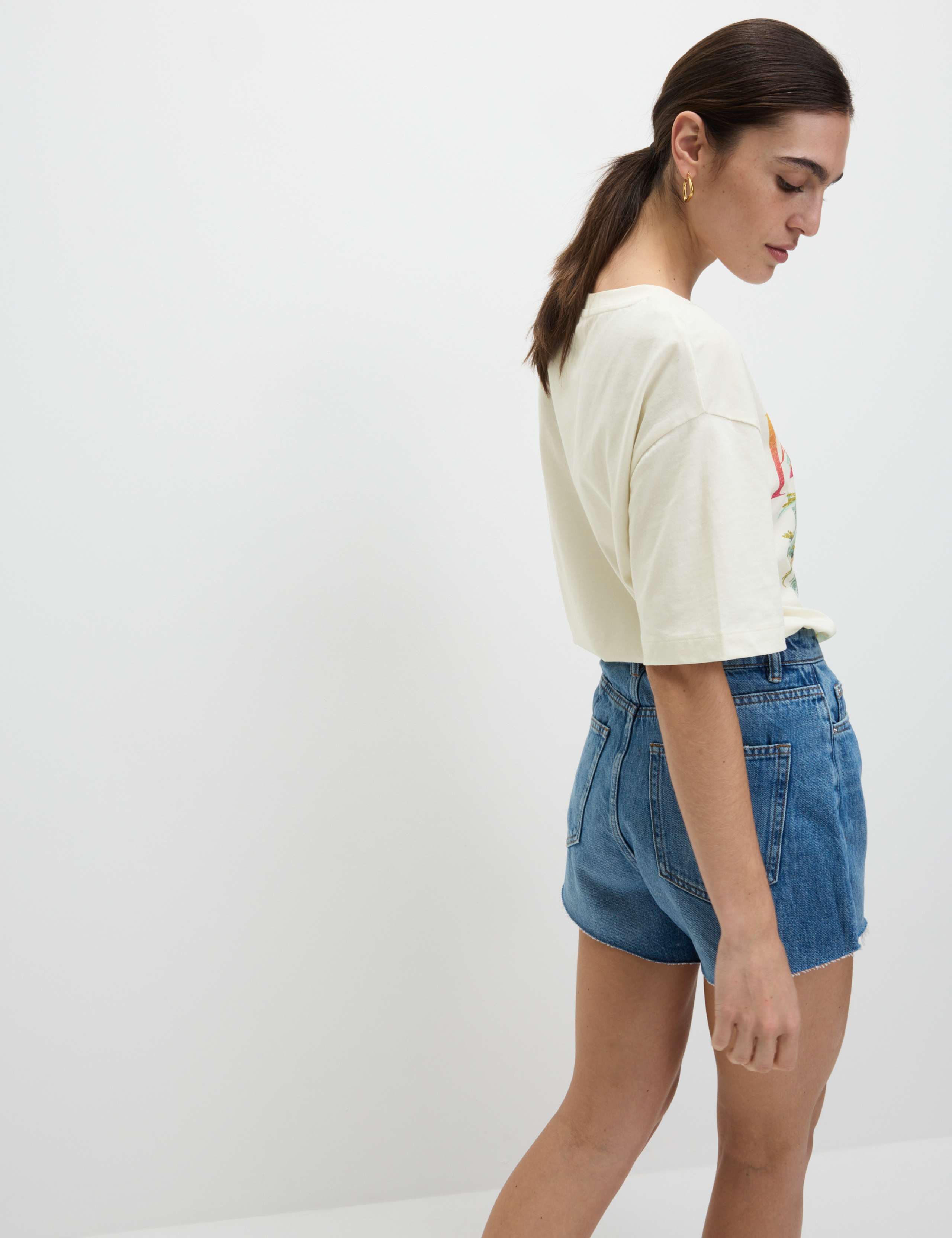 Pure Cotton Graphic Oversized T-Shirt 4 of 5