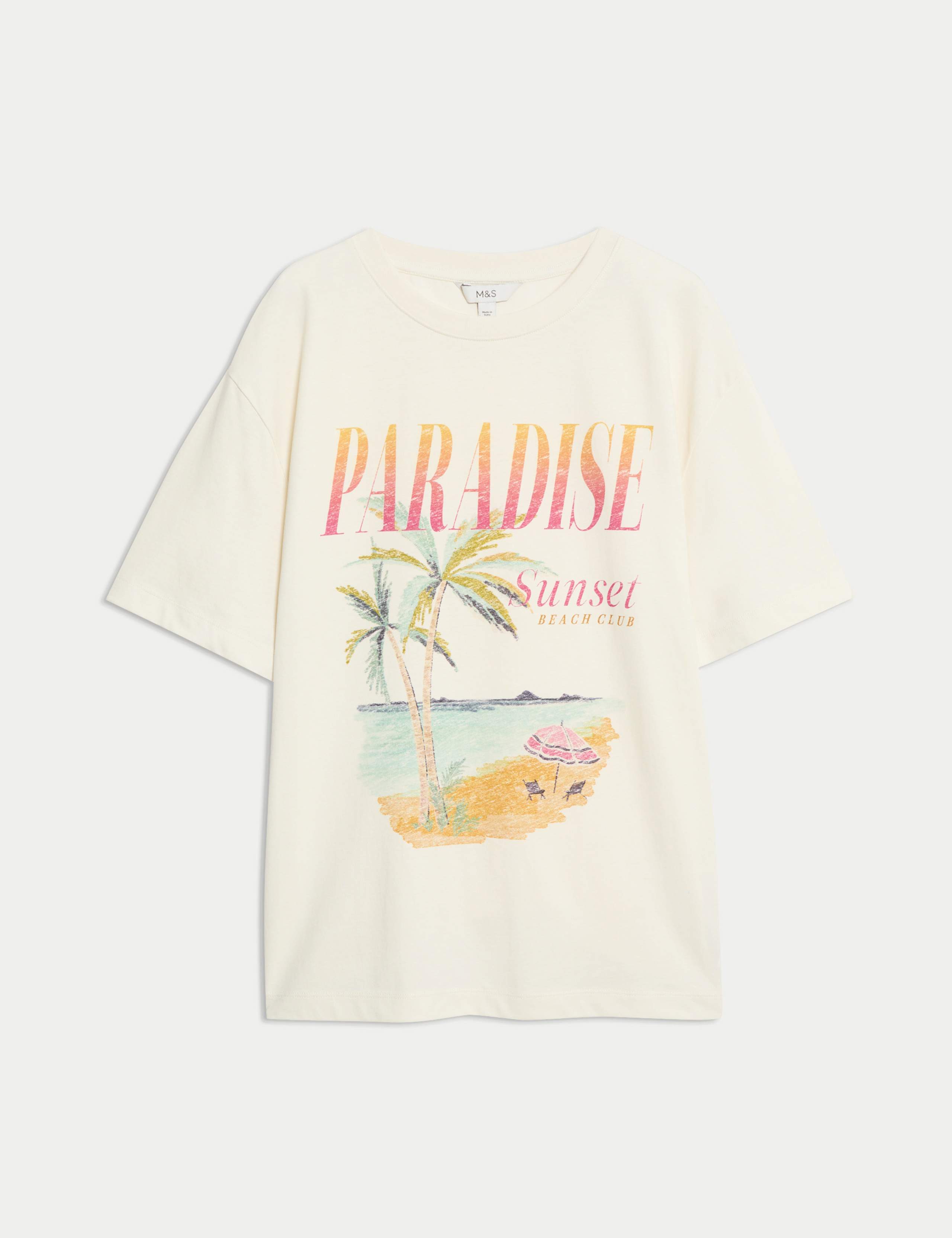 Pure Cotton Graphic Oversized T-Shirt 2 of 5