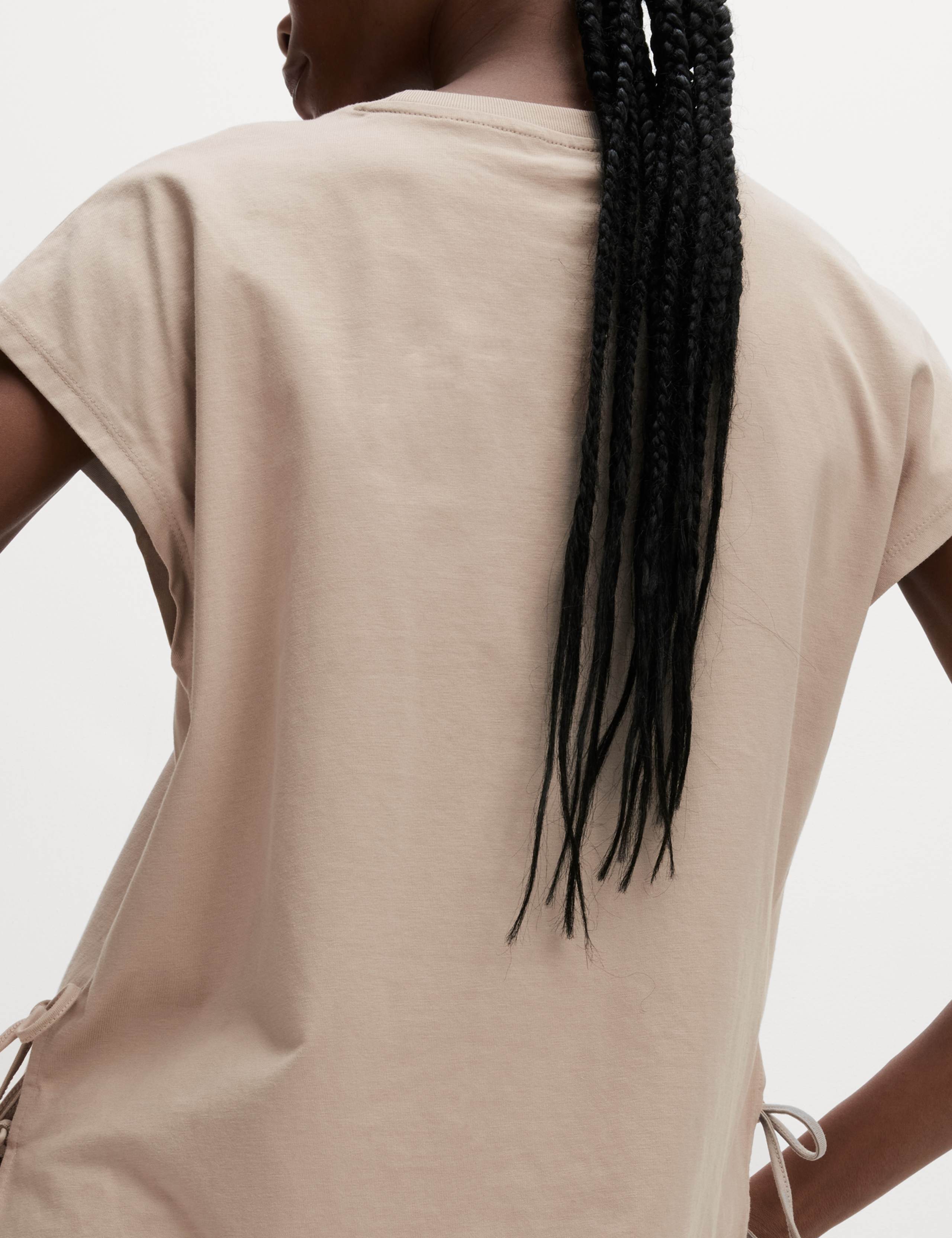 Pure Cotton Side Tie Jersey T-Shirt 6 of 6