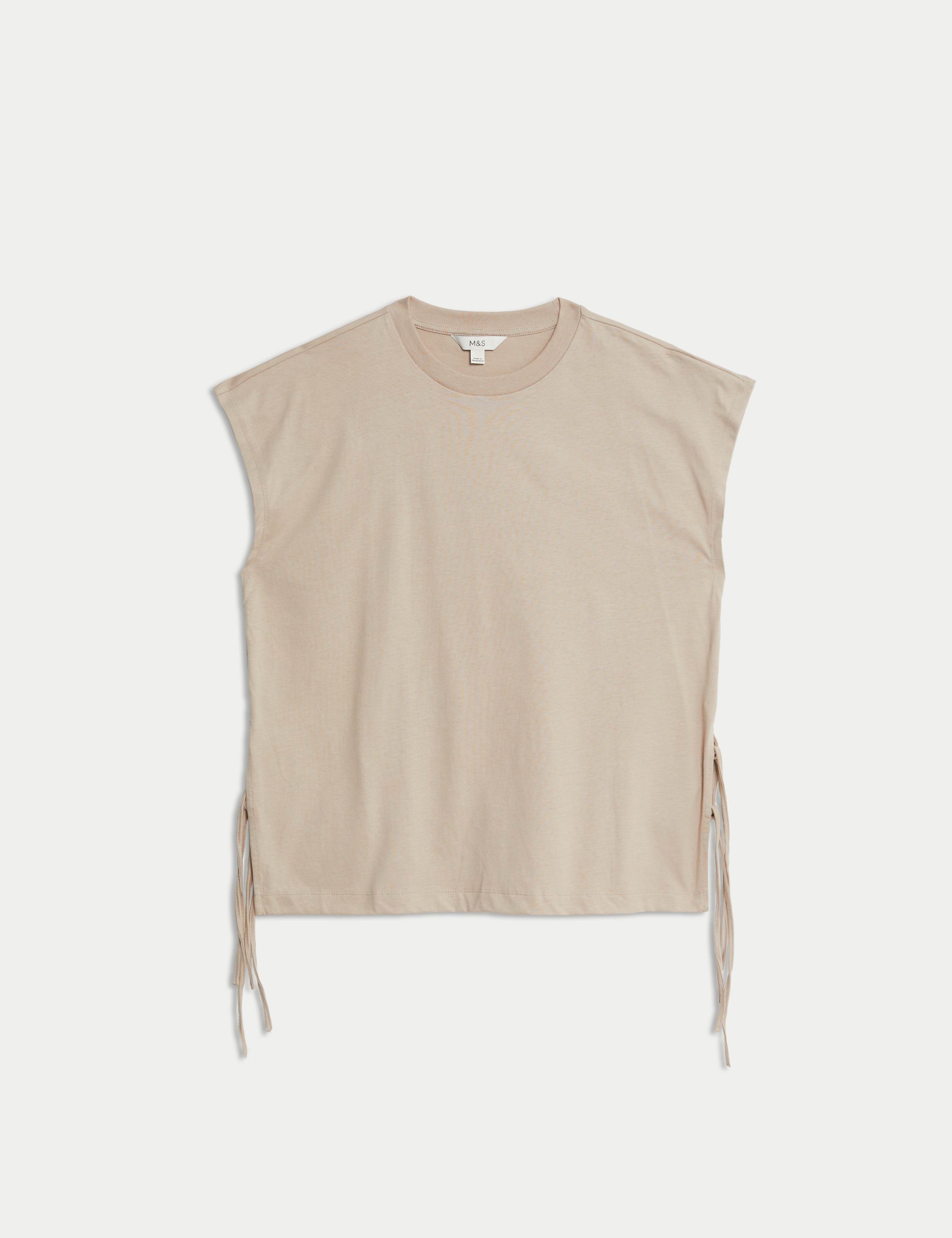 Pure Cotton Side Tie Jersey T-Shirt 2 of 6