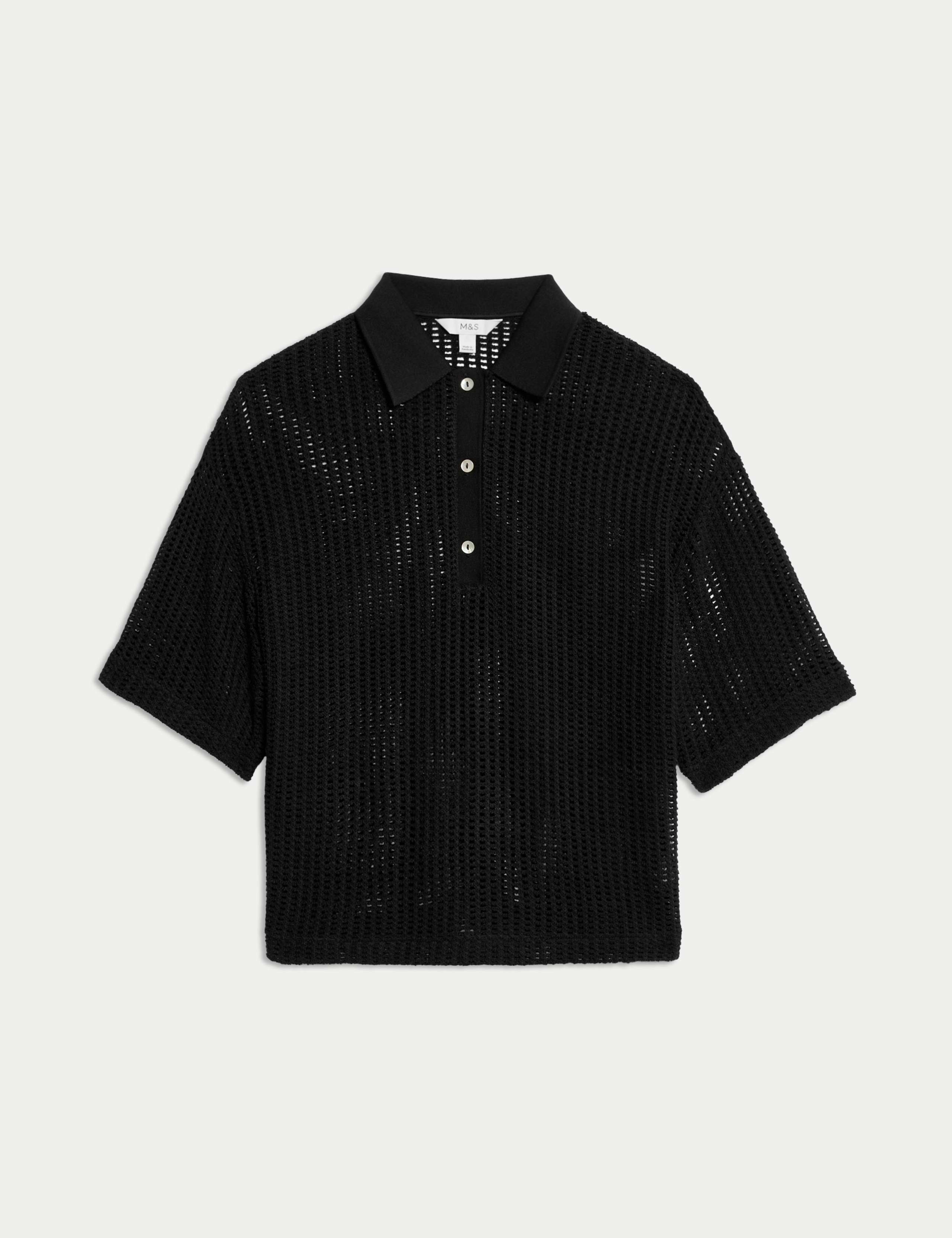 Cotton Rich Textured Resort Top 2 of 6