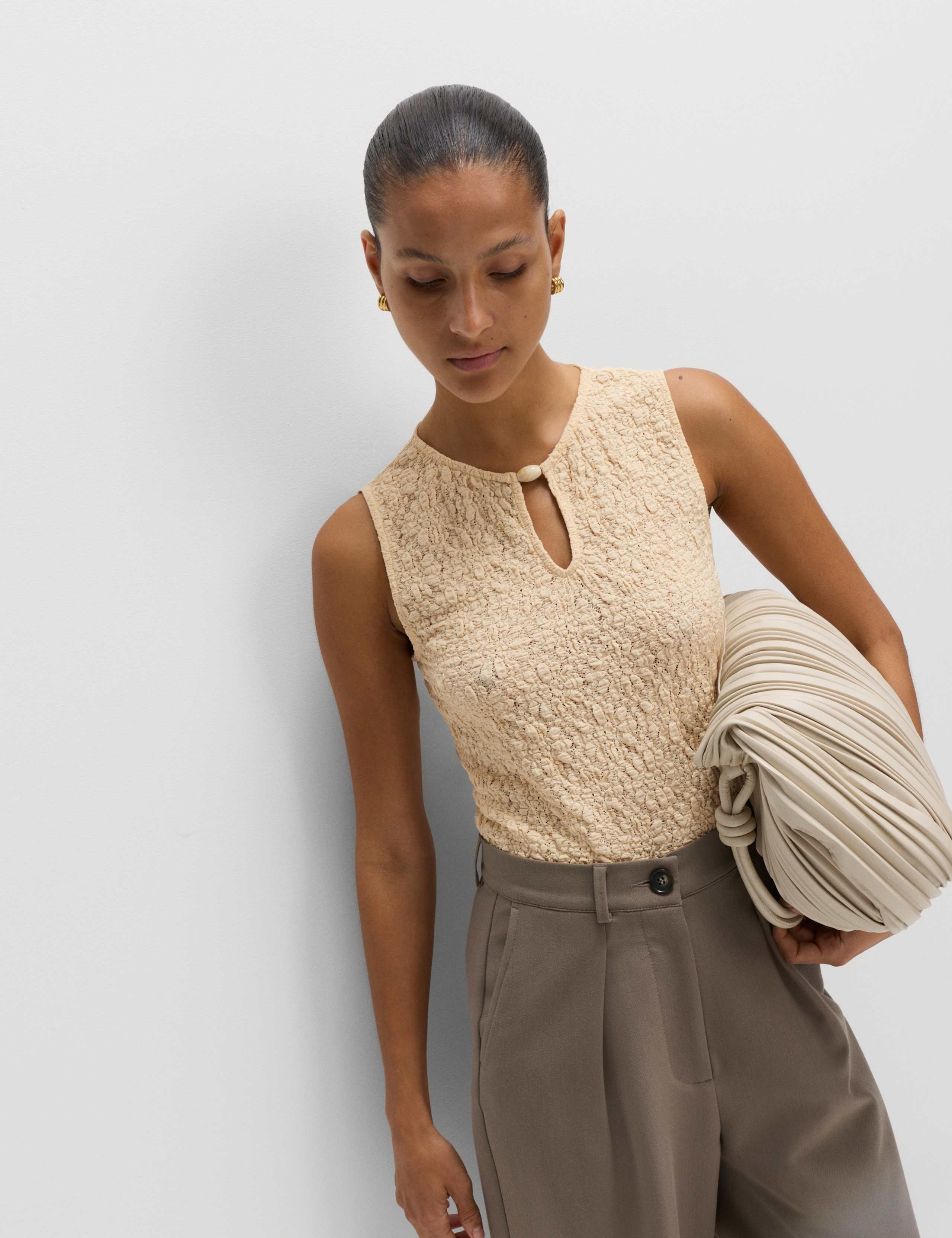 Cotton Rich Textured Vest 5 of 5