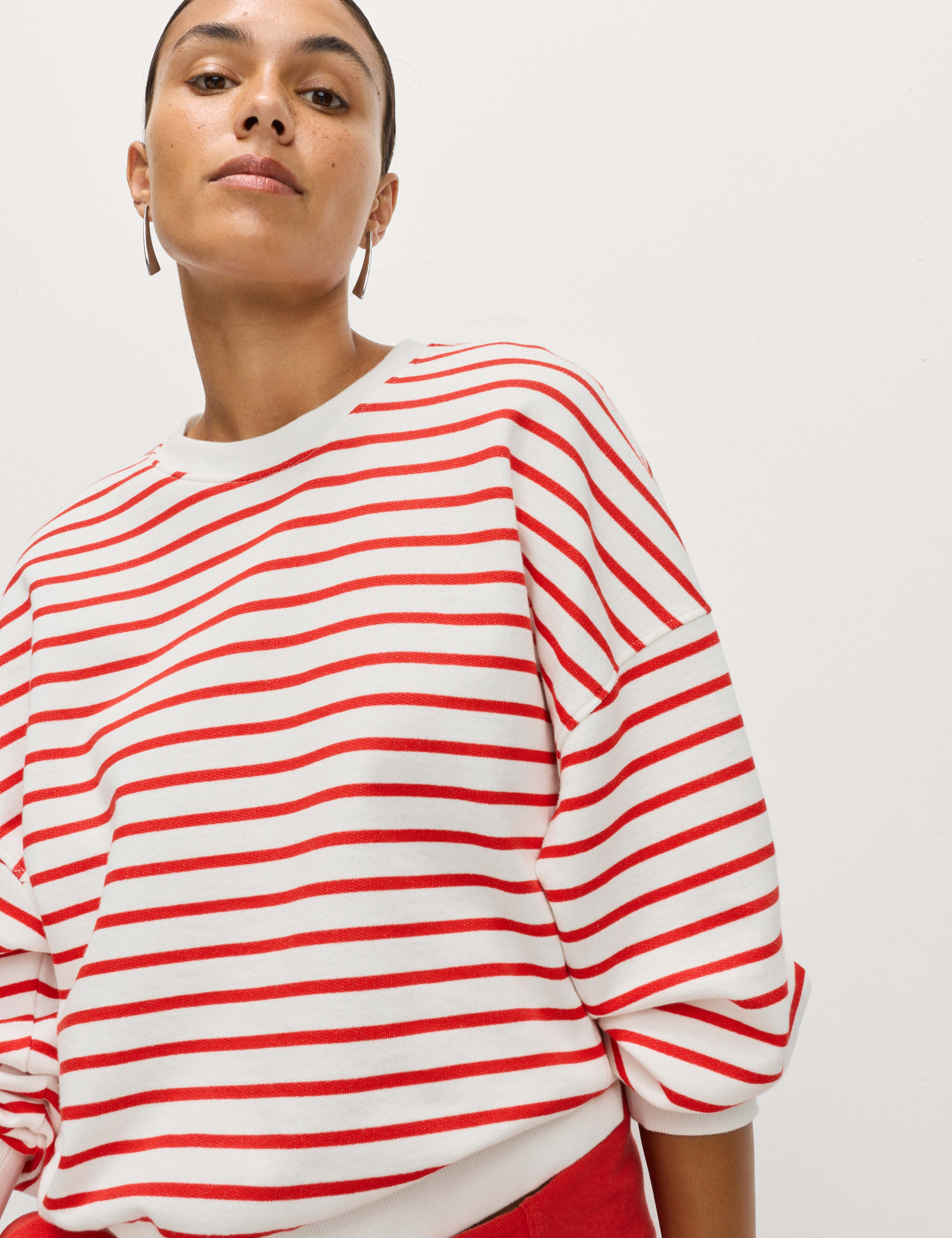 Pure Cotton Striped Sweatshirt 4 of 7