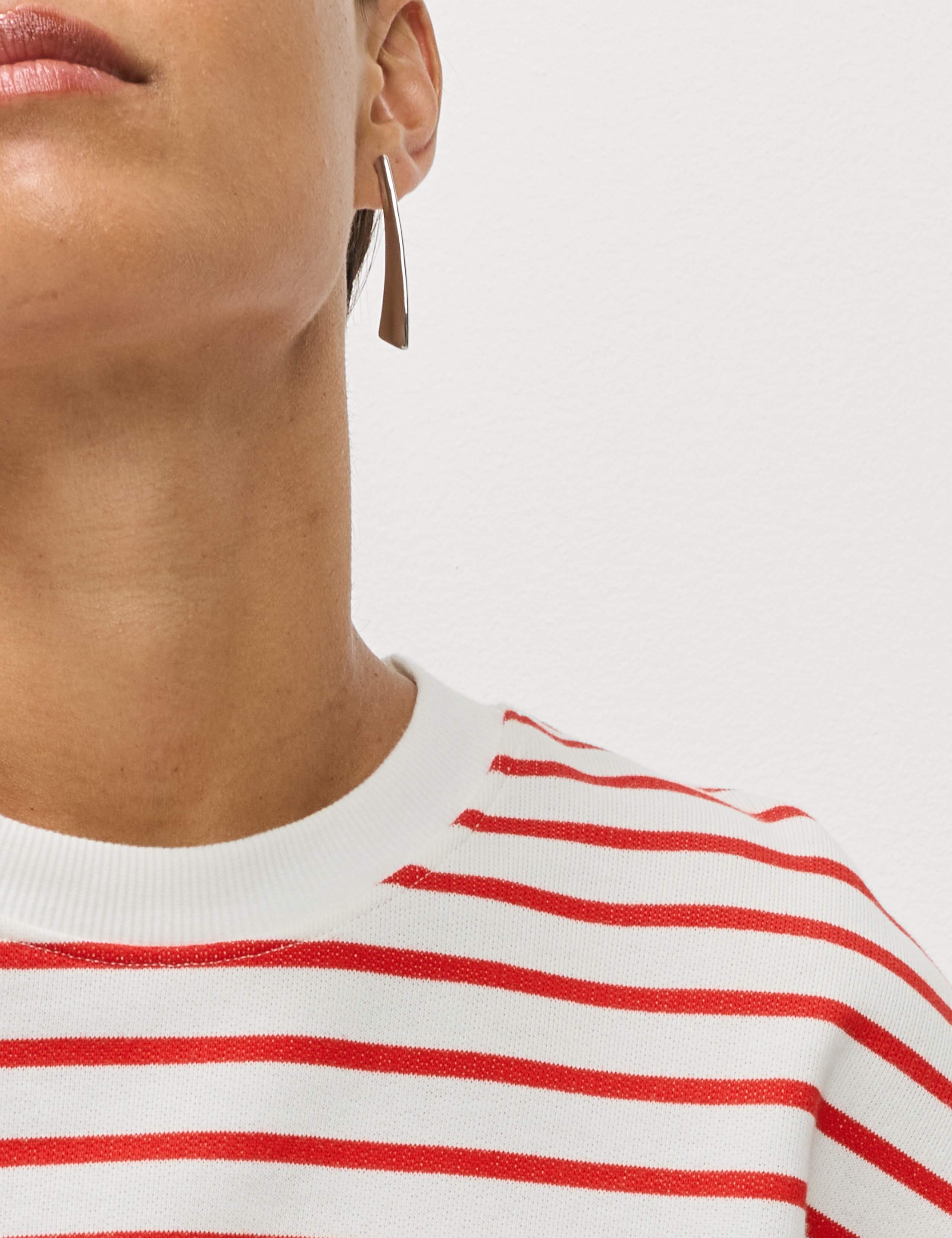 Pure Cotton Striped Sweatshirt 6 of 7