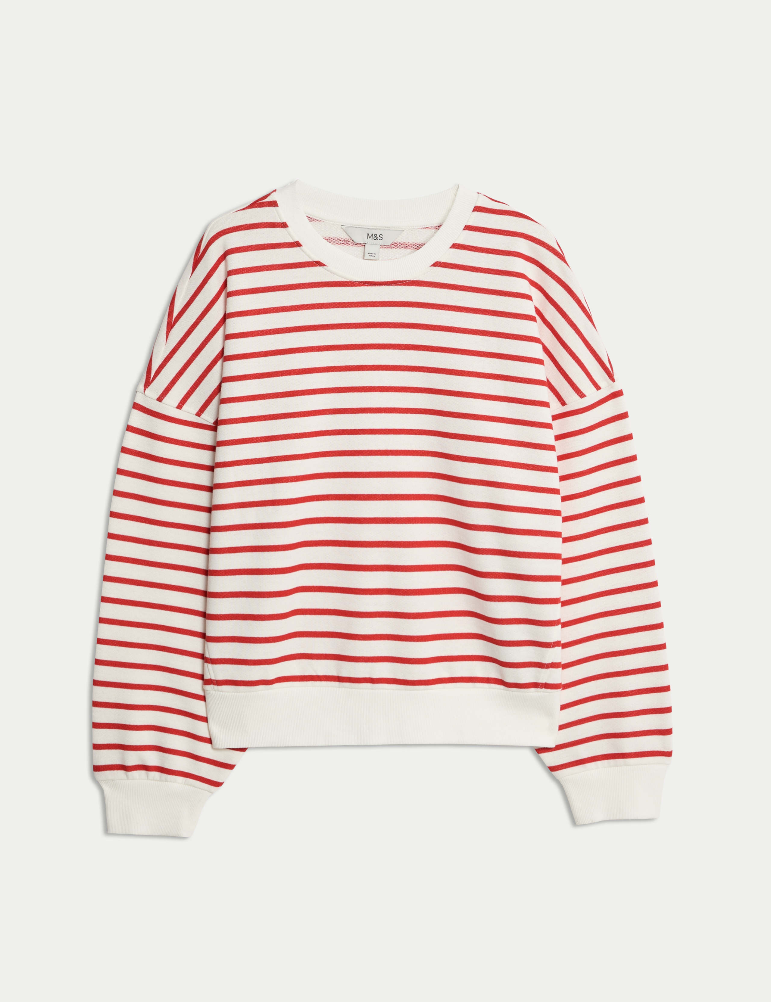 Pure Cotton Striped Sweatshirt 2 of 7