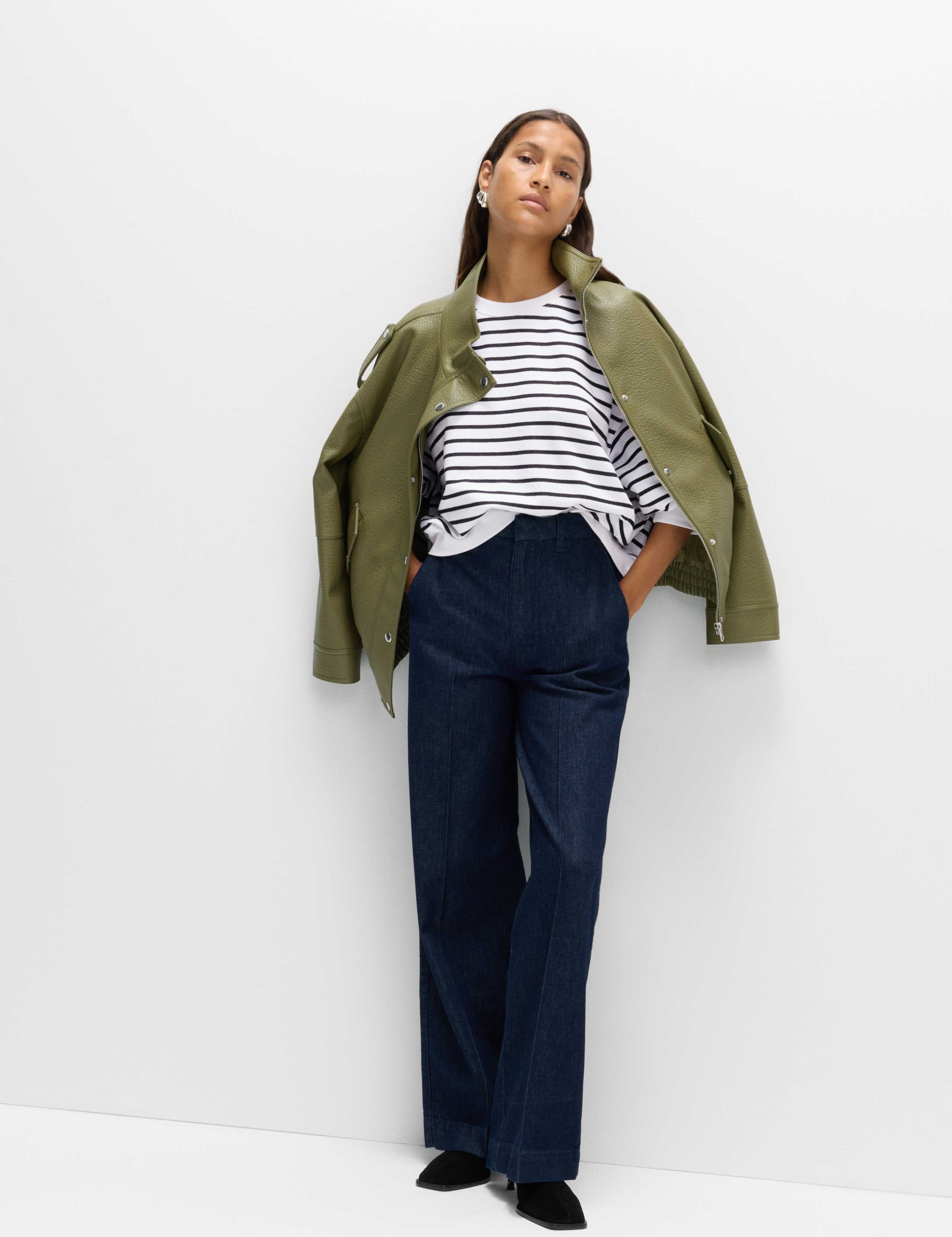 Pure Cotton Striped Sweatshirt 3 of 6