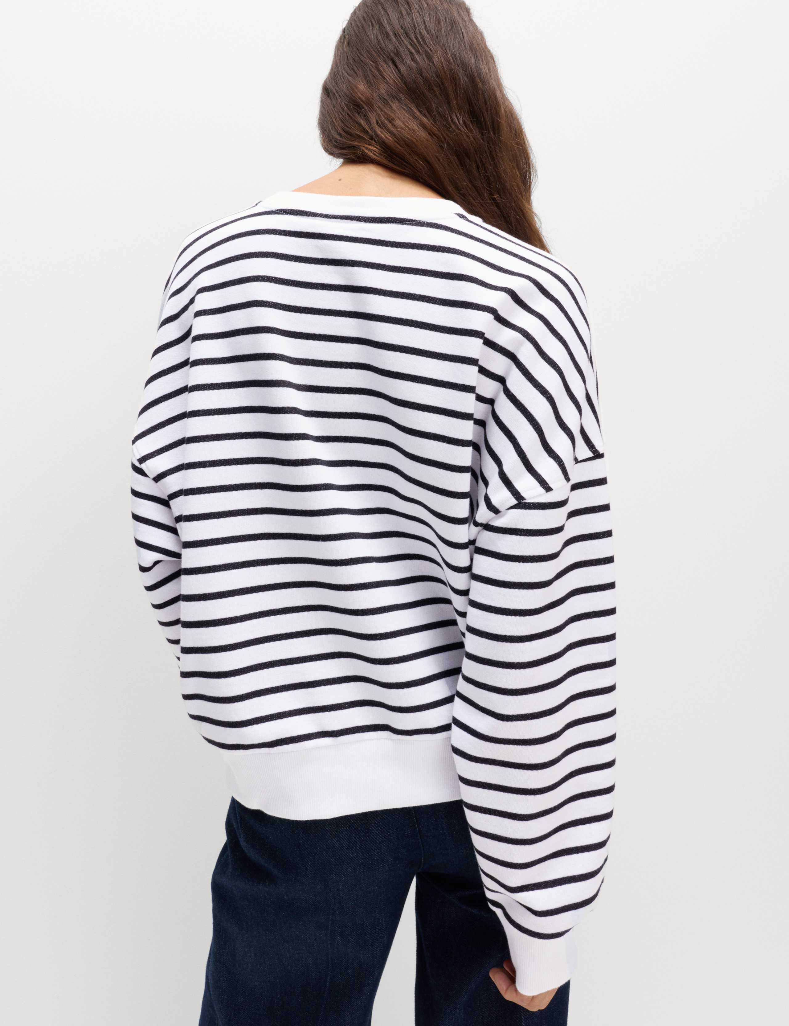Pure Cotton Striped Sweatshirt 6 of 6