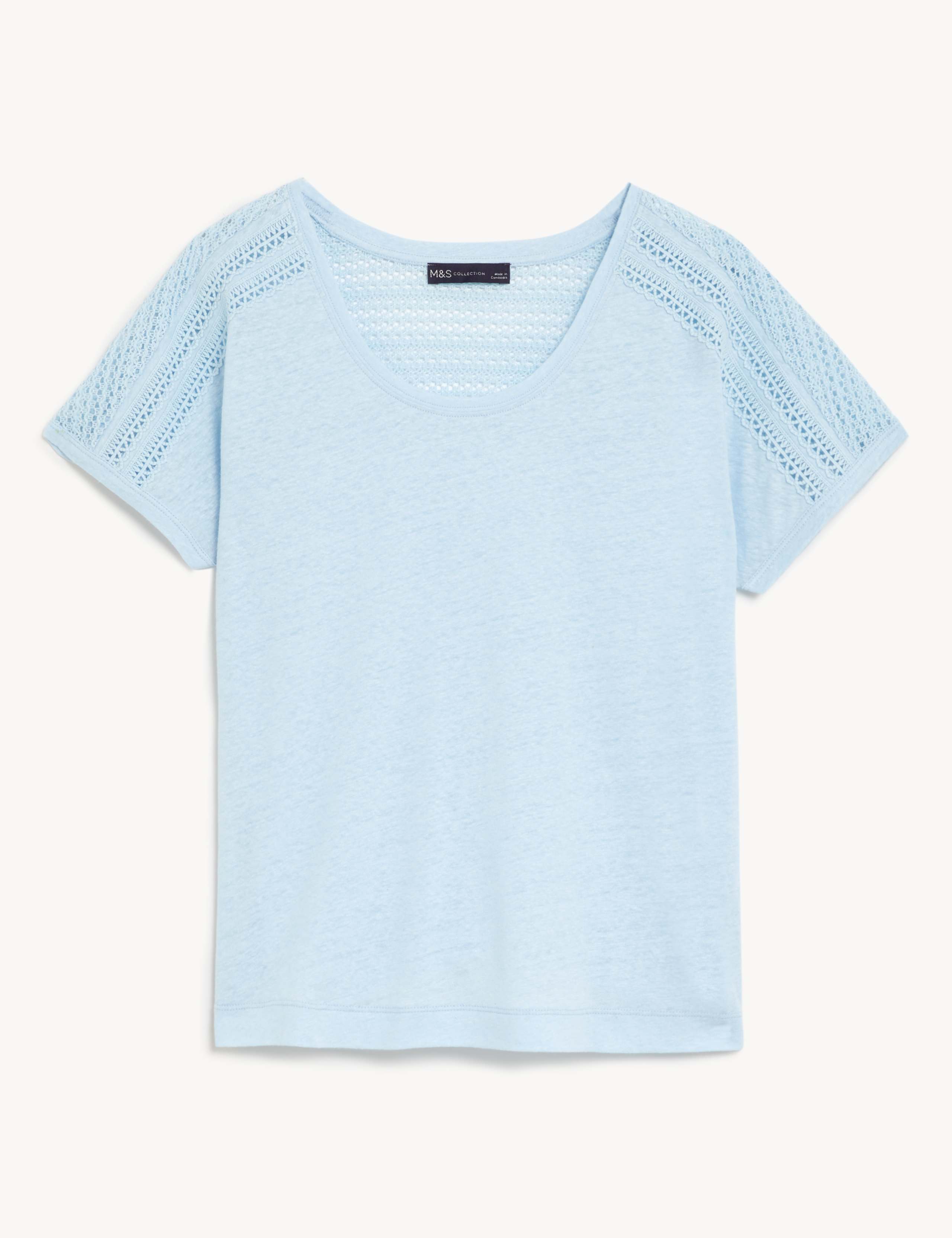 Linen Rich Broderie Top 2 of 6