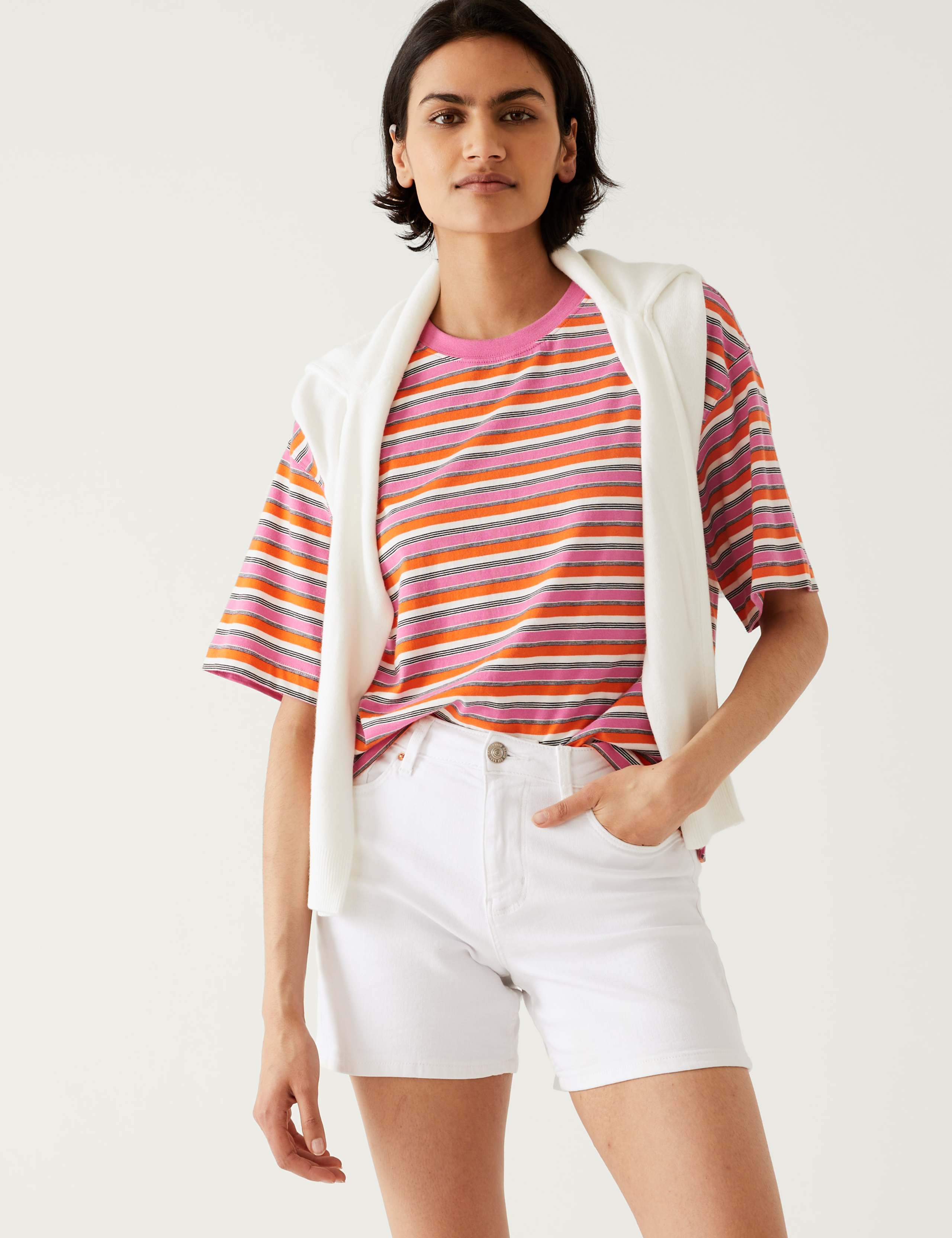 Pure Cotton Striped T-Shirt 5 of 5