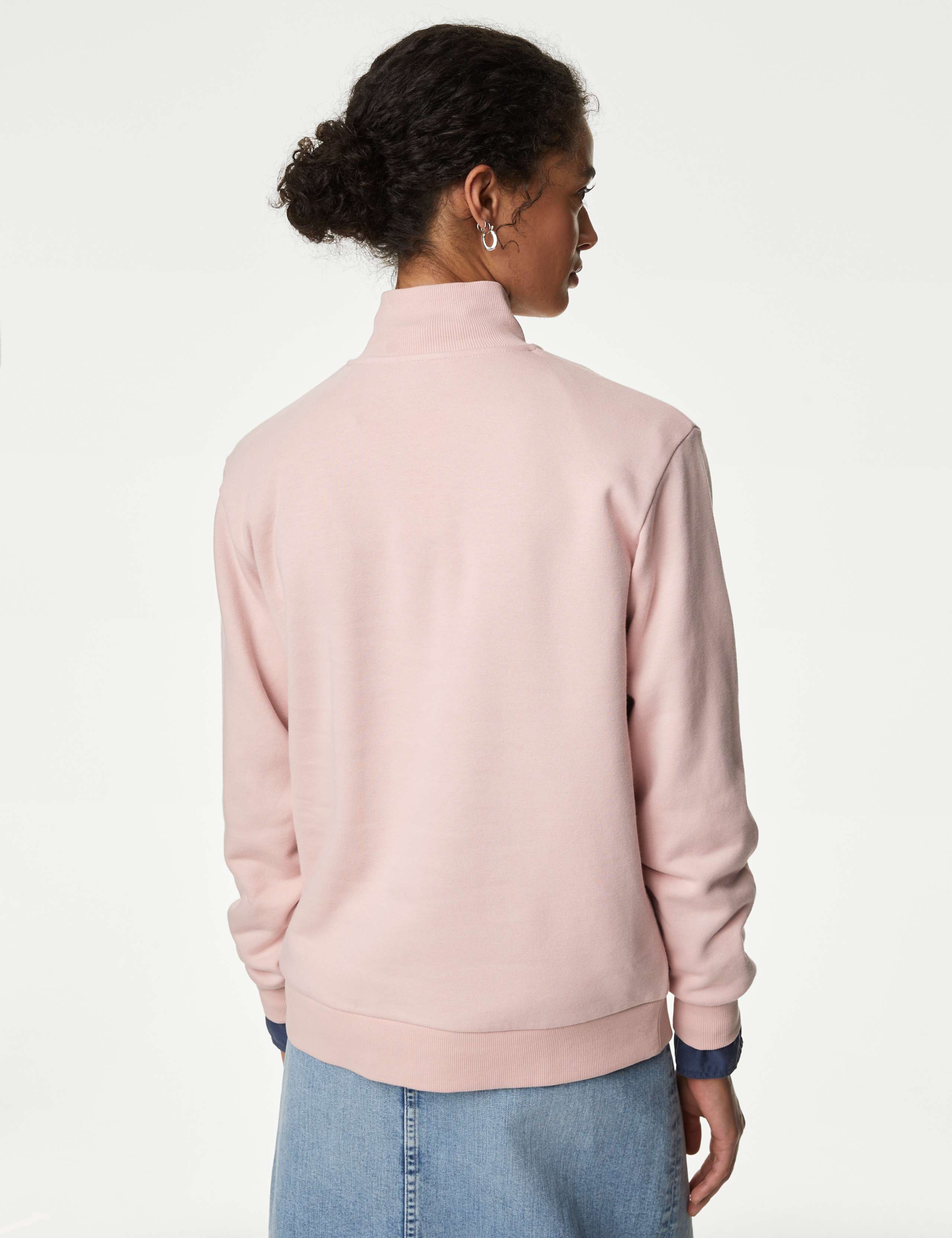Cotton Rich Half Zip Jumper 5 of 5