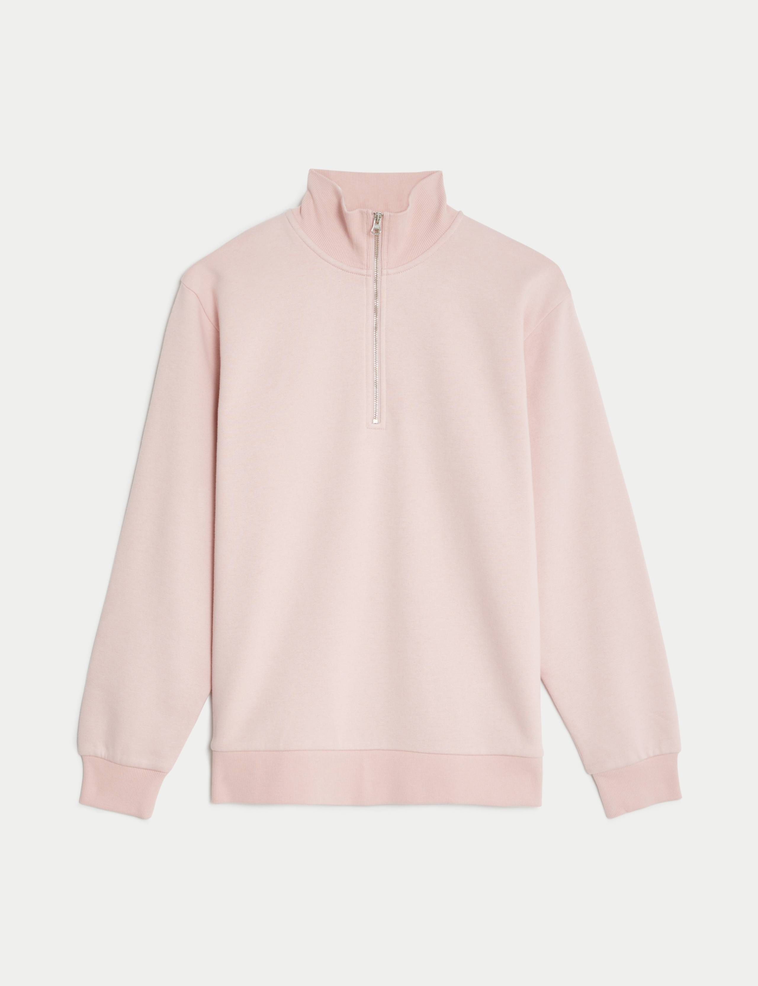 Cotton Rich Half Zip Jumper 2 of 5