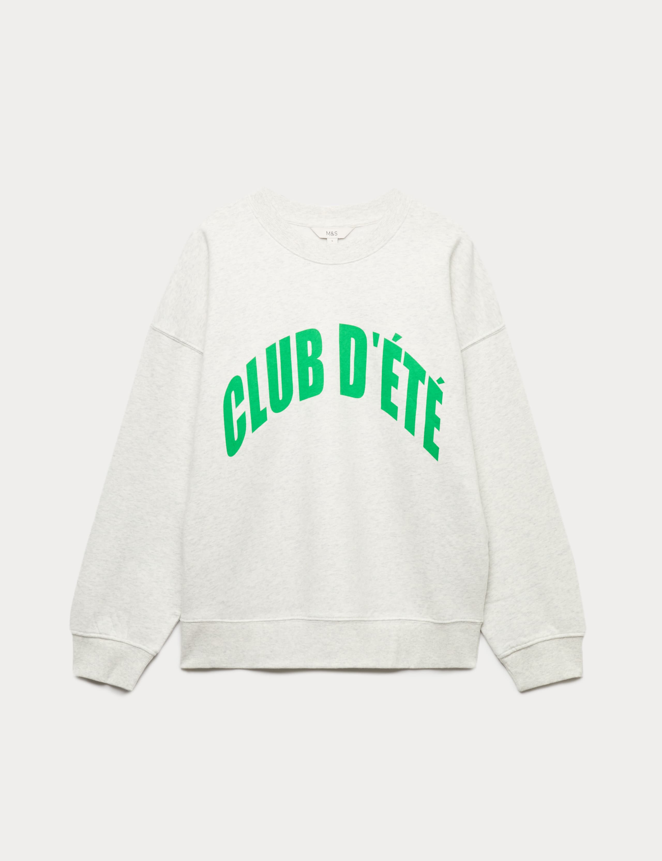 Cotton Rich Slogan Sweatshirt 2 of 6