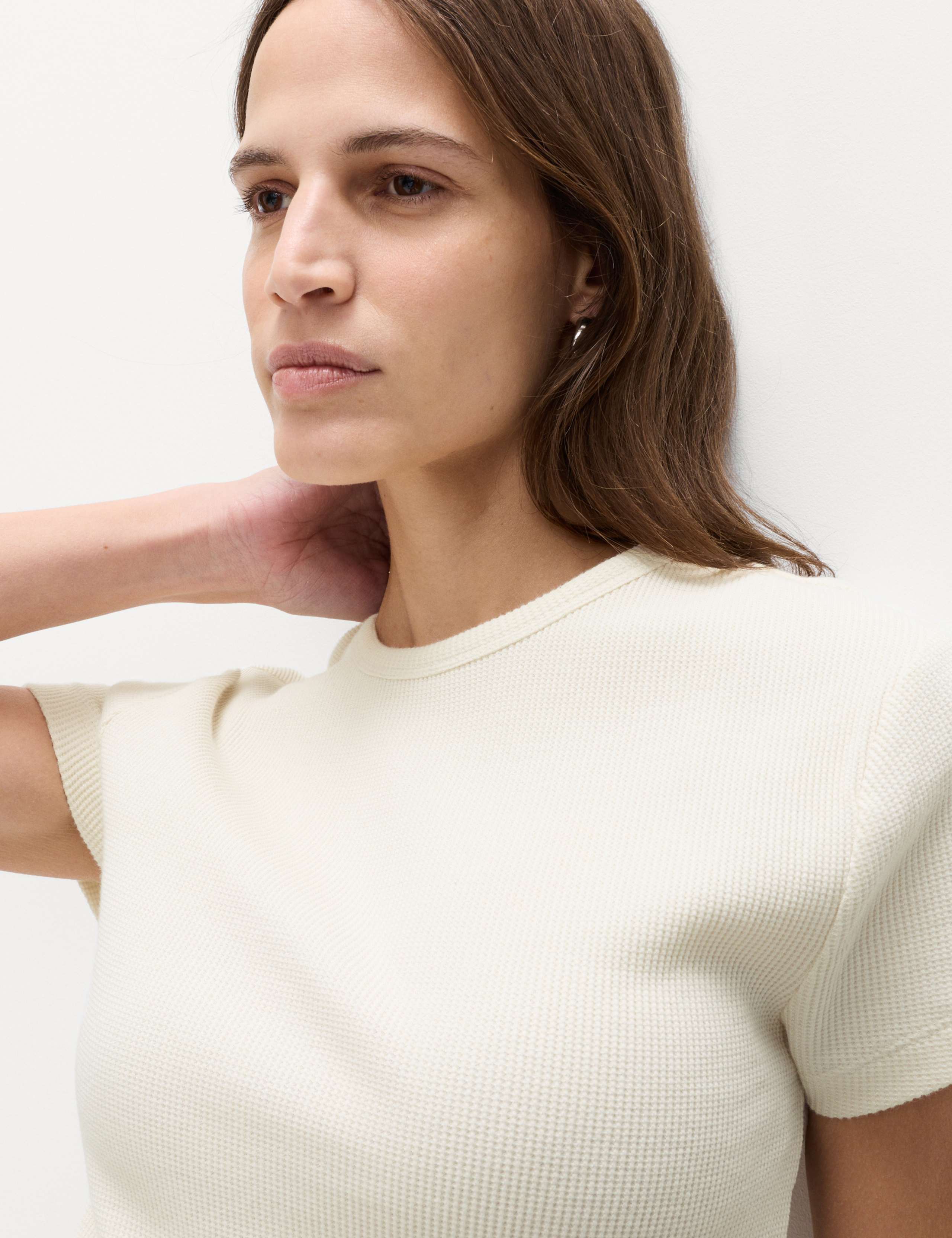 Pure Cotton Waffle T-Shirt 3 of 5