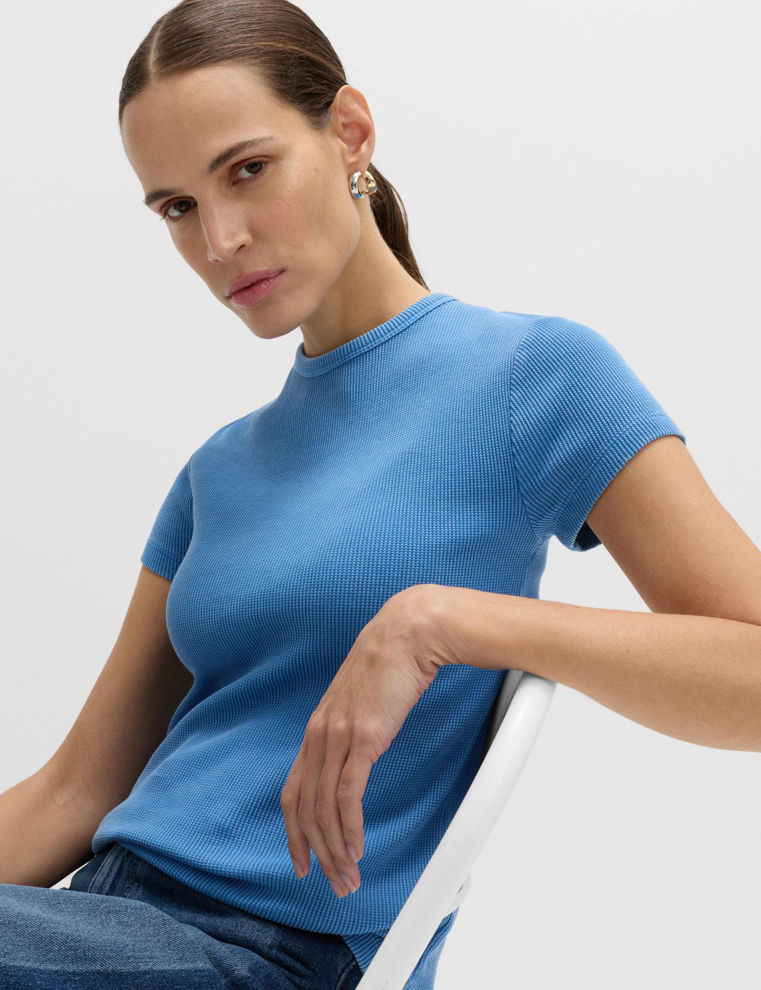 Pure Cotton Waffle T-Shirt 1 of 5