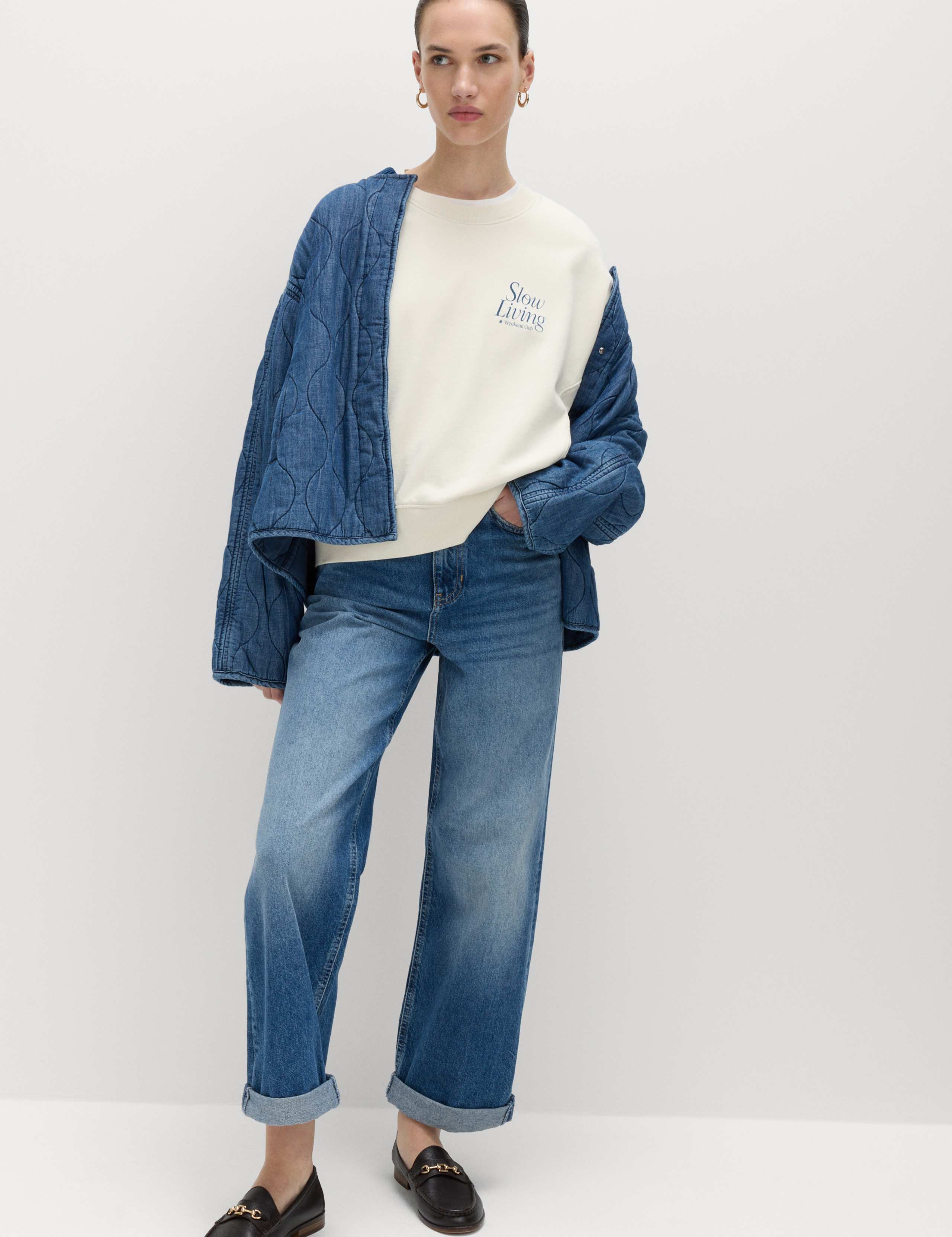 Pure Cotton Garment Dye Sweatshirt 3 of 5