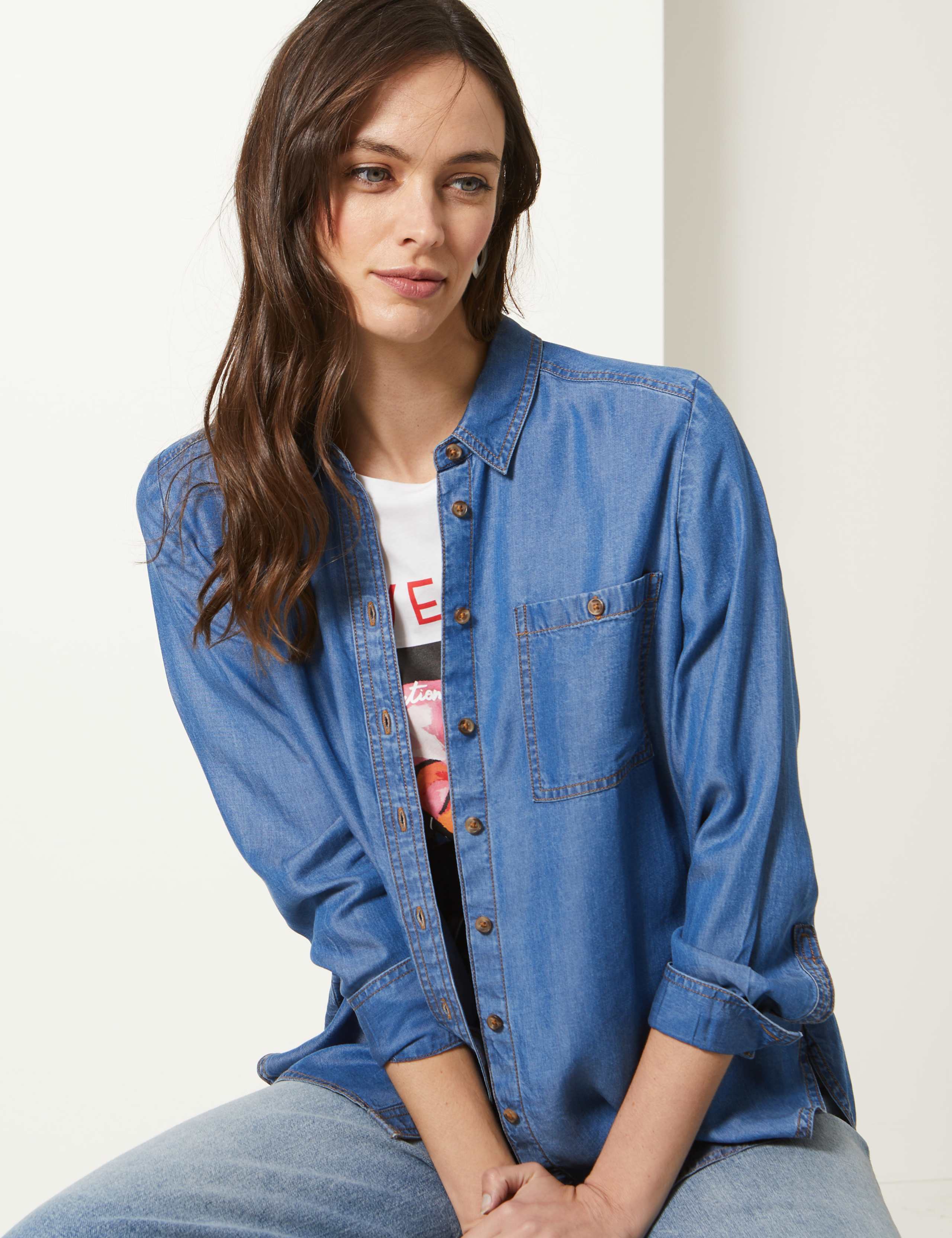 Button Detailed Patch Pocket Shirt 3 of 4